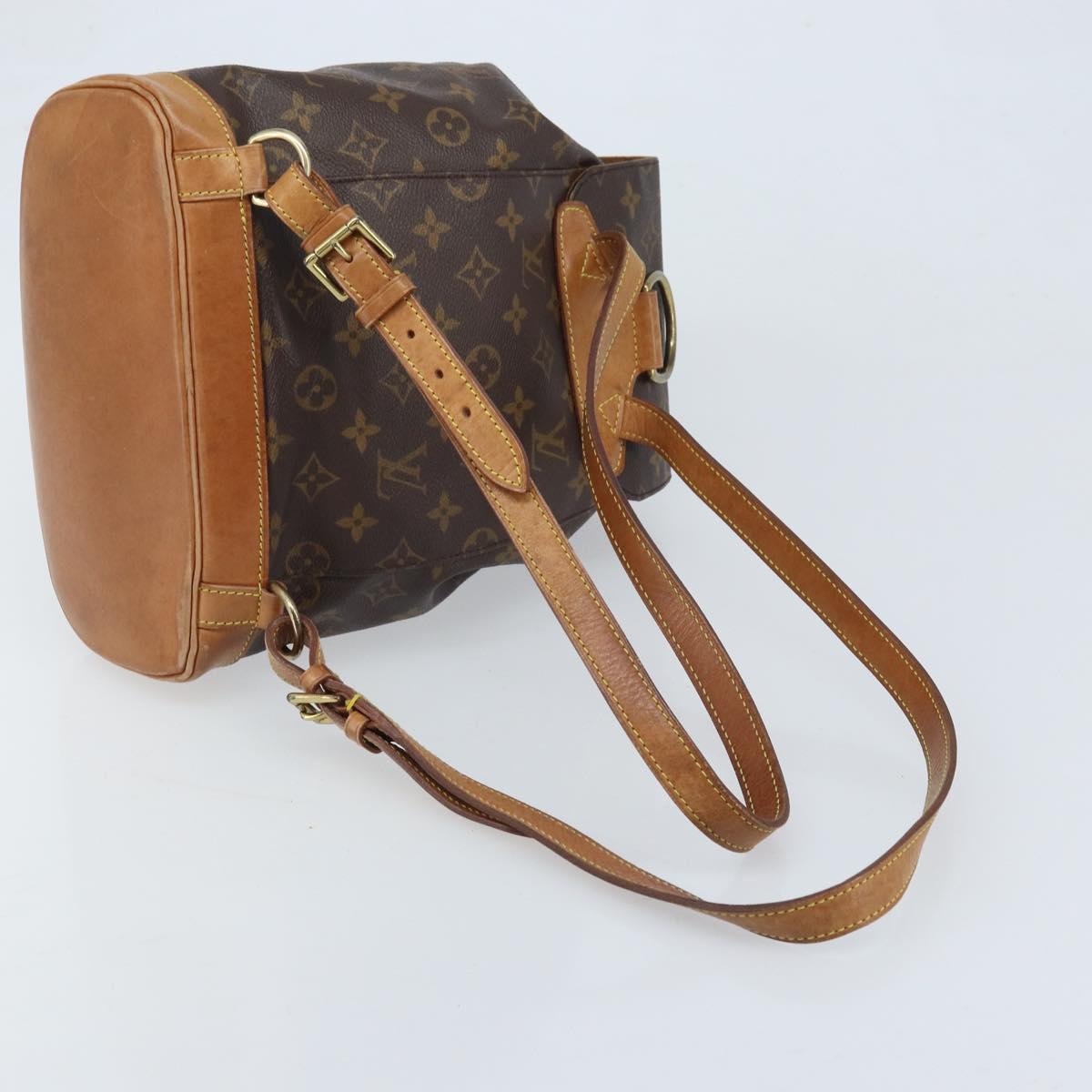 LOUIS VUITTON Monogram Montsouris MM Backpack M51136 LV Auth AMZ303A