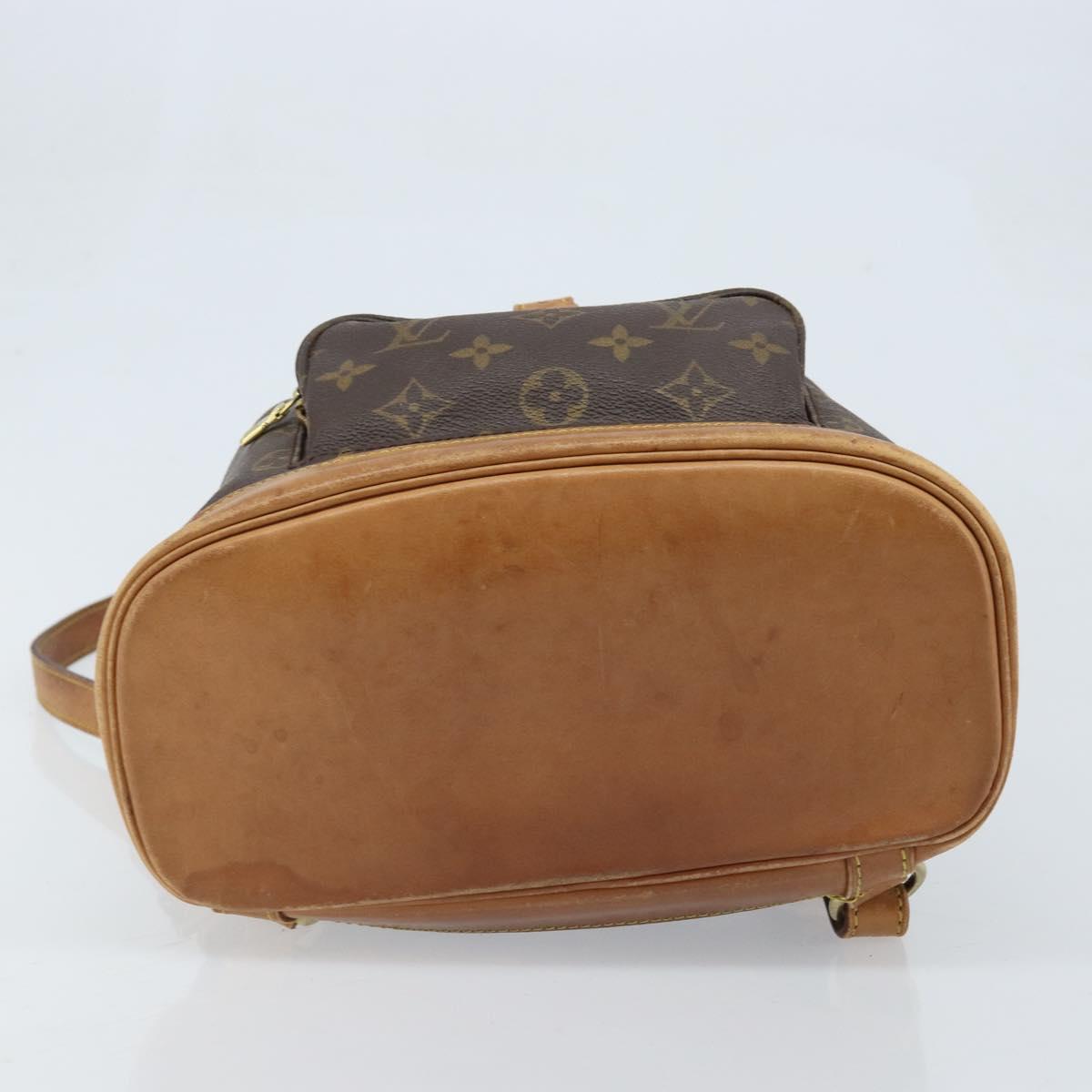 LOUIS VUITTON Monogram Montsouris MM Backpack M51136 LV Auth AMZ304