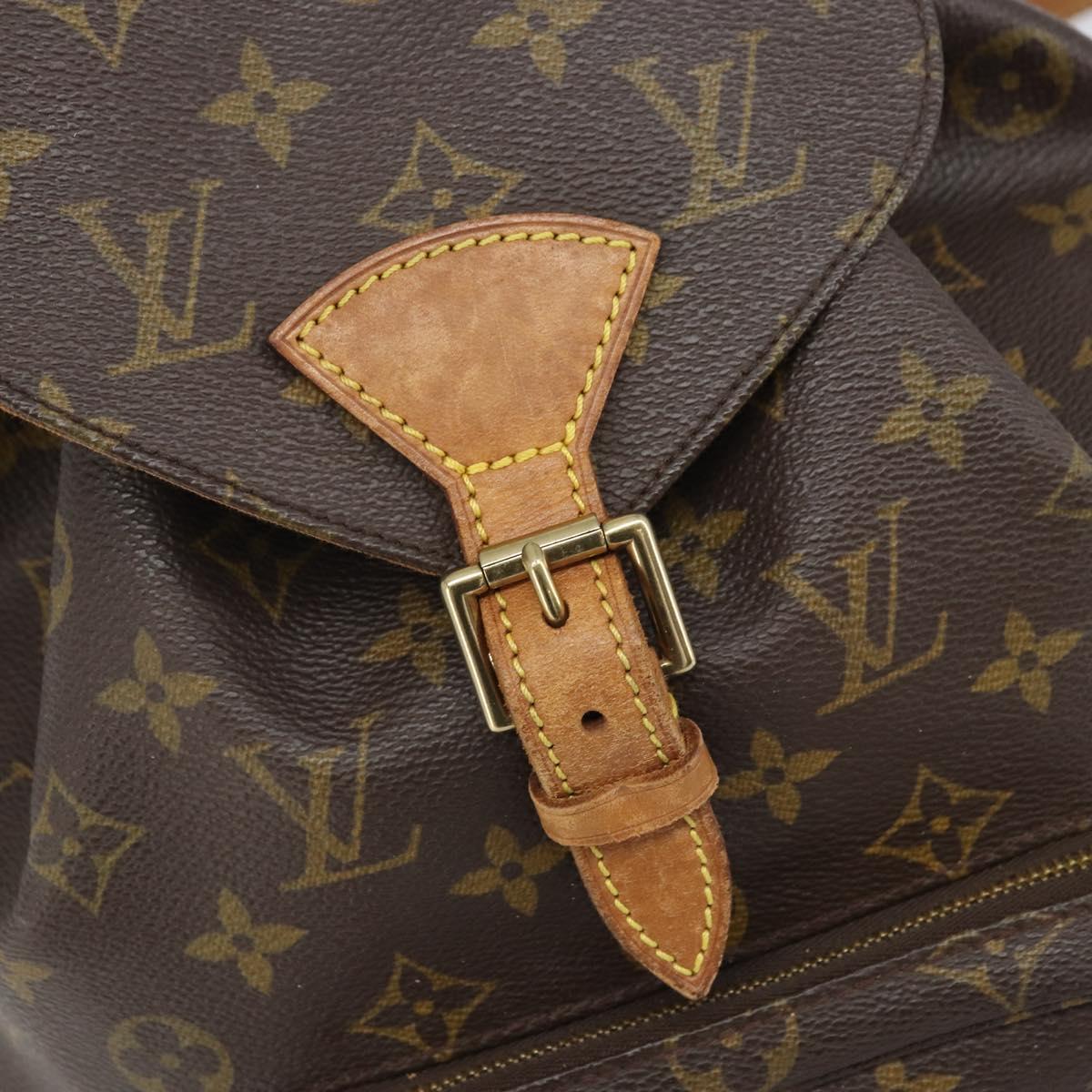 LOUIS VUITTON Monogram Montsouris MM Backpack M51136 LV Auth AMZ304