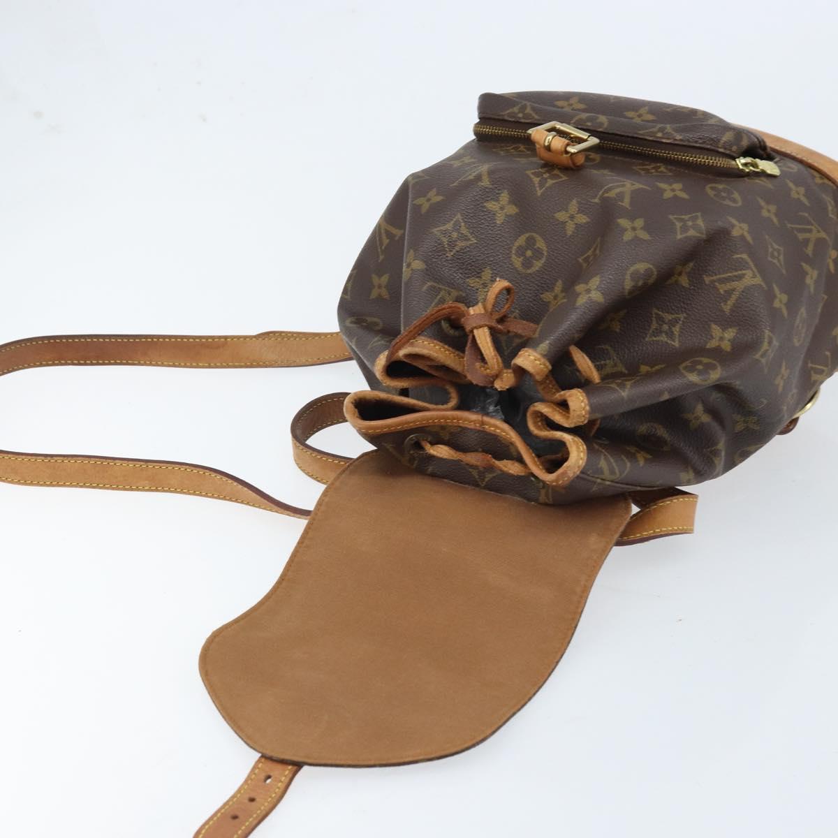LOUIS VUITTON Monogram Montsouris MM Backpack M51136 LV Auth AMZ304