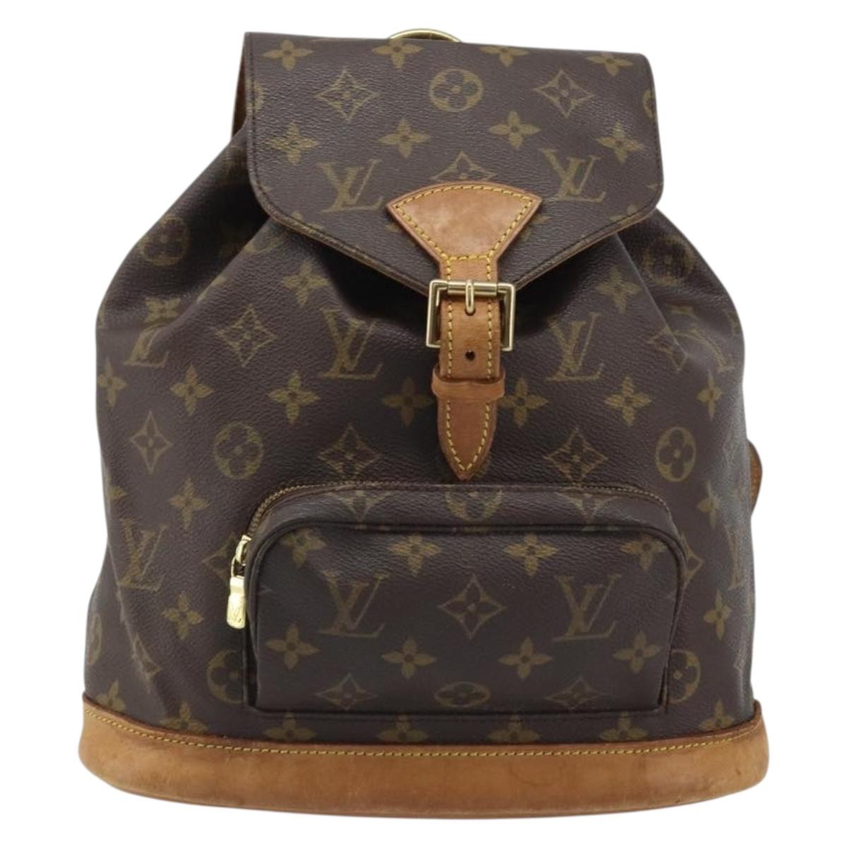 LOUIS VUITTON Monogram Montsouris MM Backpack M51136 LV Auth AMZ304