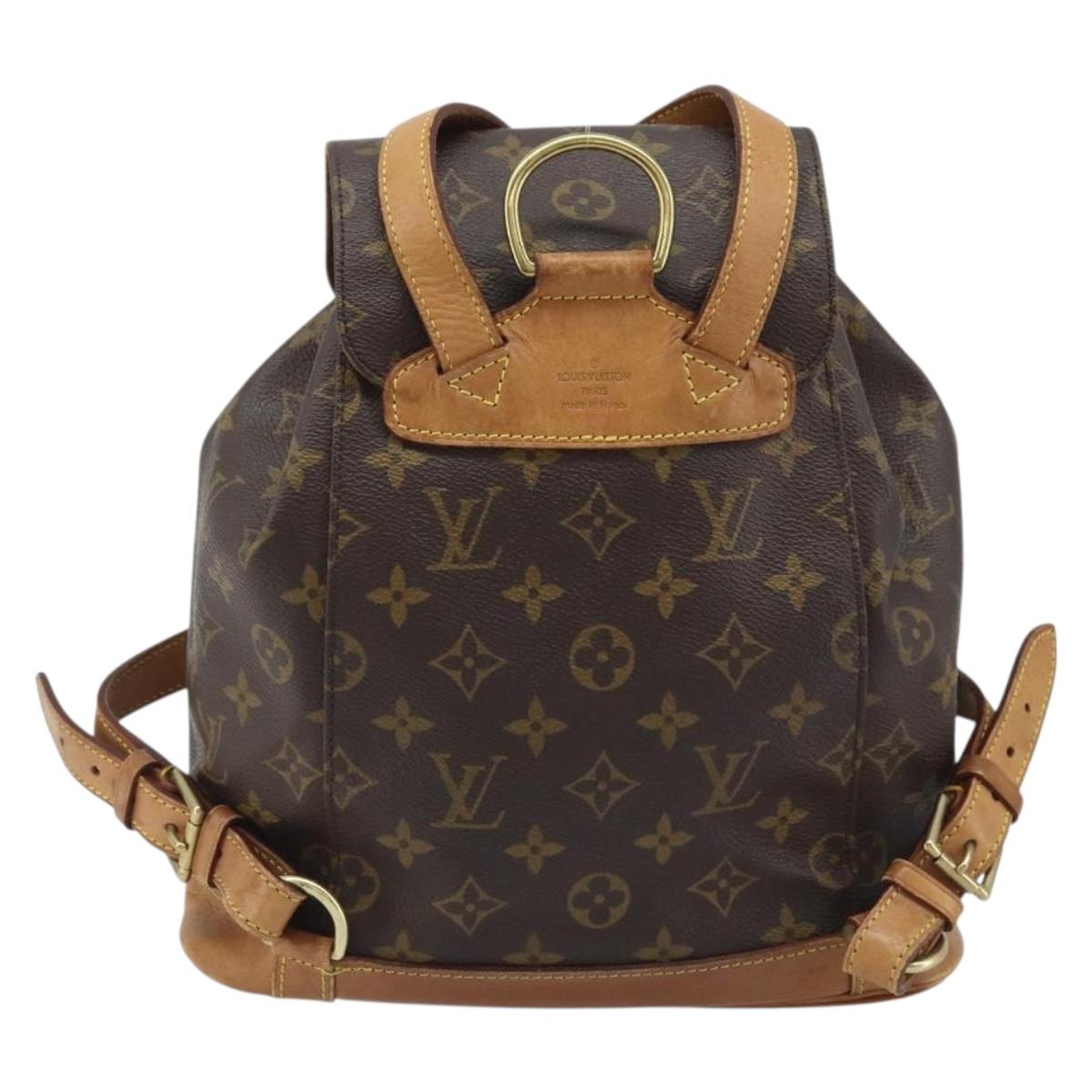 LOUIS VUITTON Monogram Montsouris MM Backpack M51136 LV Auth AMZ304