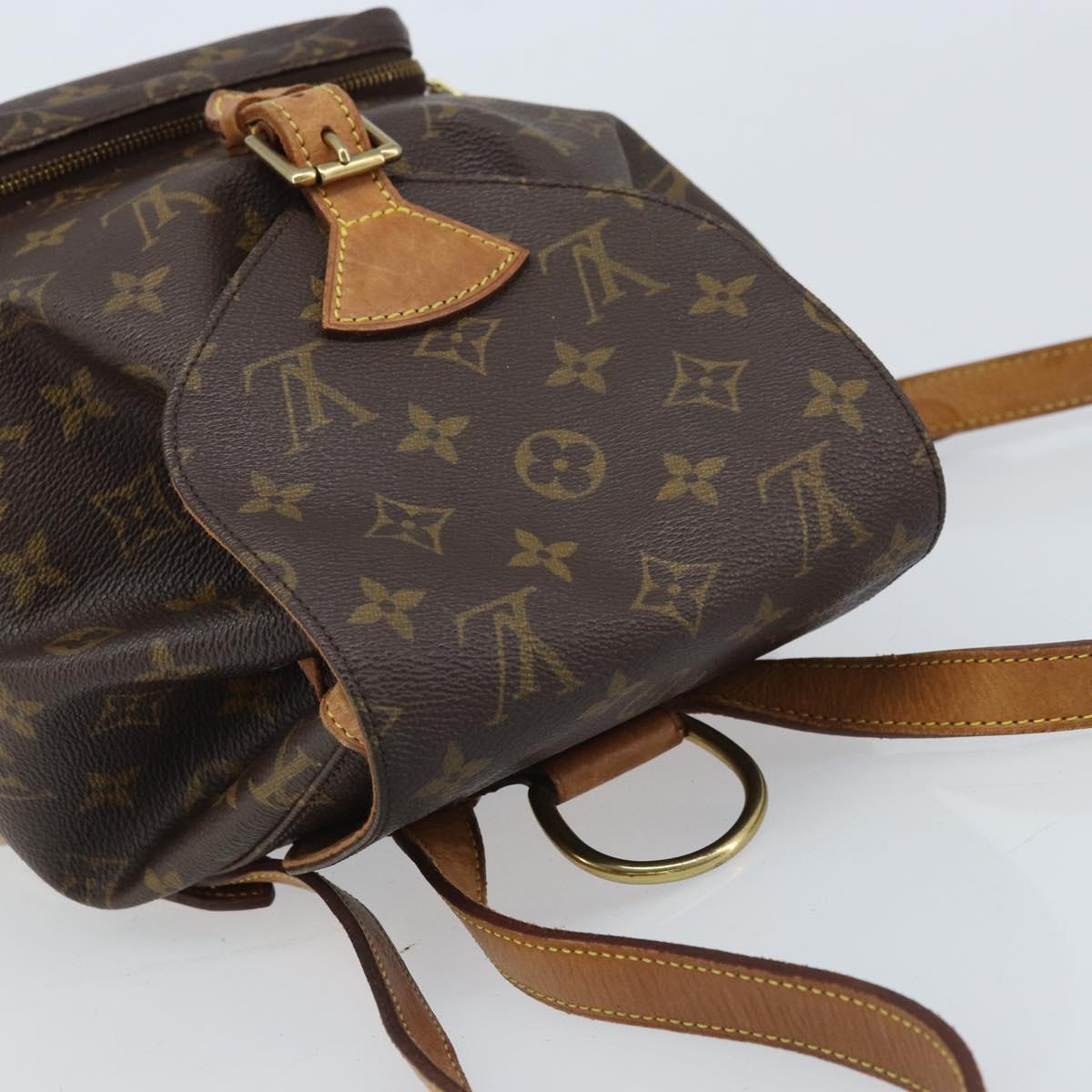 LOUIS VUITTON Monogram Montsouris MM Backpack M51136 LV Auth AMZ304