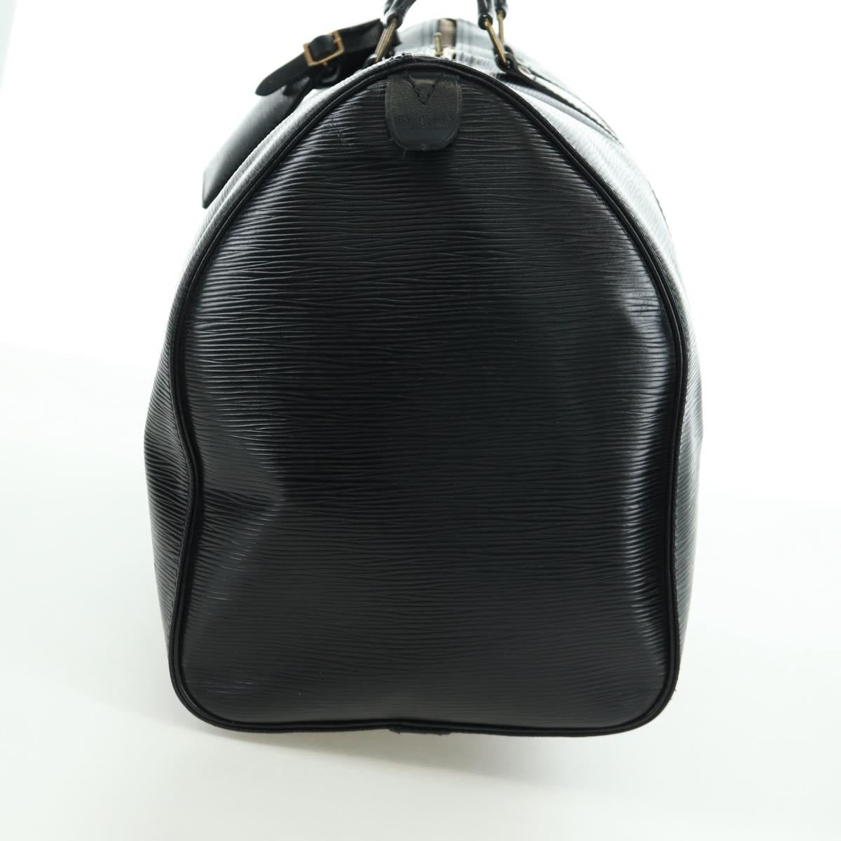 LOUIS VUITTON Epi Keepall 45 Boston Bag Black M42972 LV Auth AMZ311A
