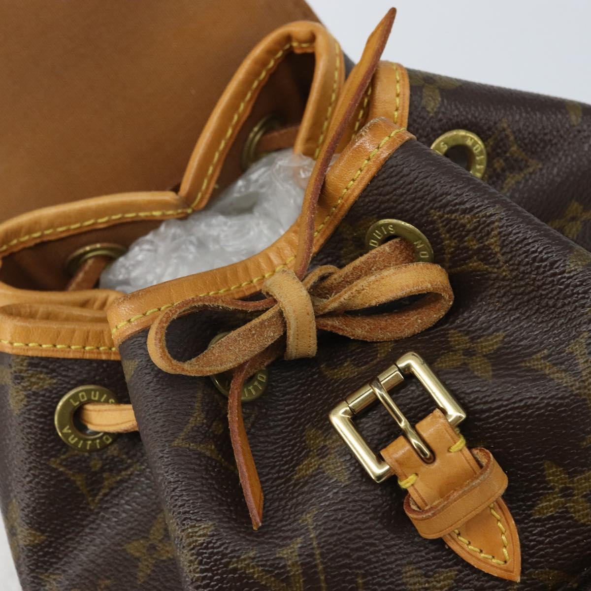 LOUIS VUITTON Monogram Montsouris PM Backpack M51137 LV Auth AMZ312