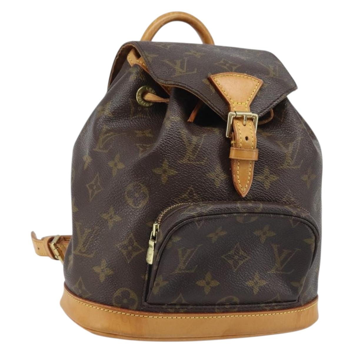 LOUIS VUITTON Monogram Montsouris PM Backpack M51137 LV Auth AMZ312