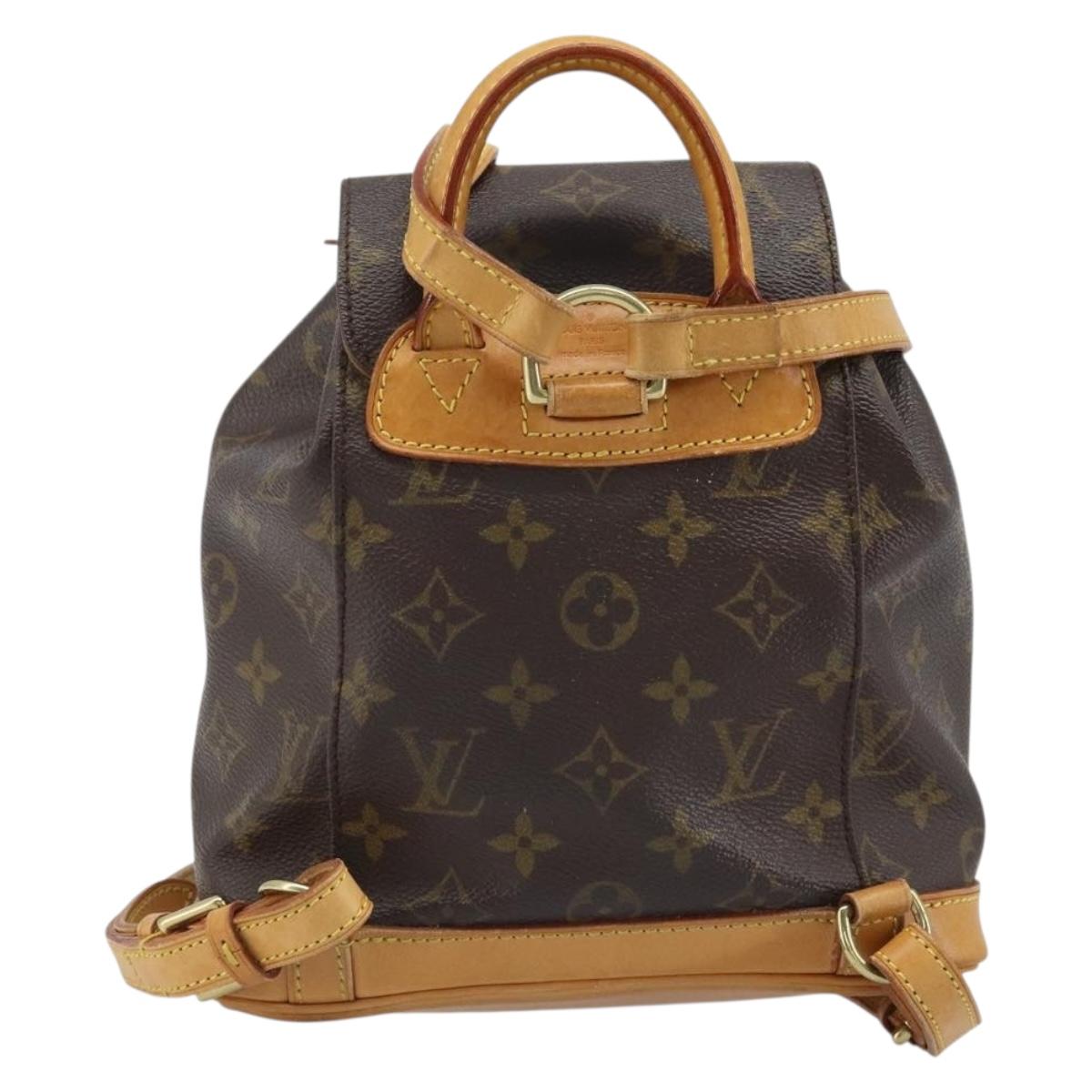 LOUIS VUITTON Monogram Montsouris PM Backpack M51137 LV Auth AMZ312