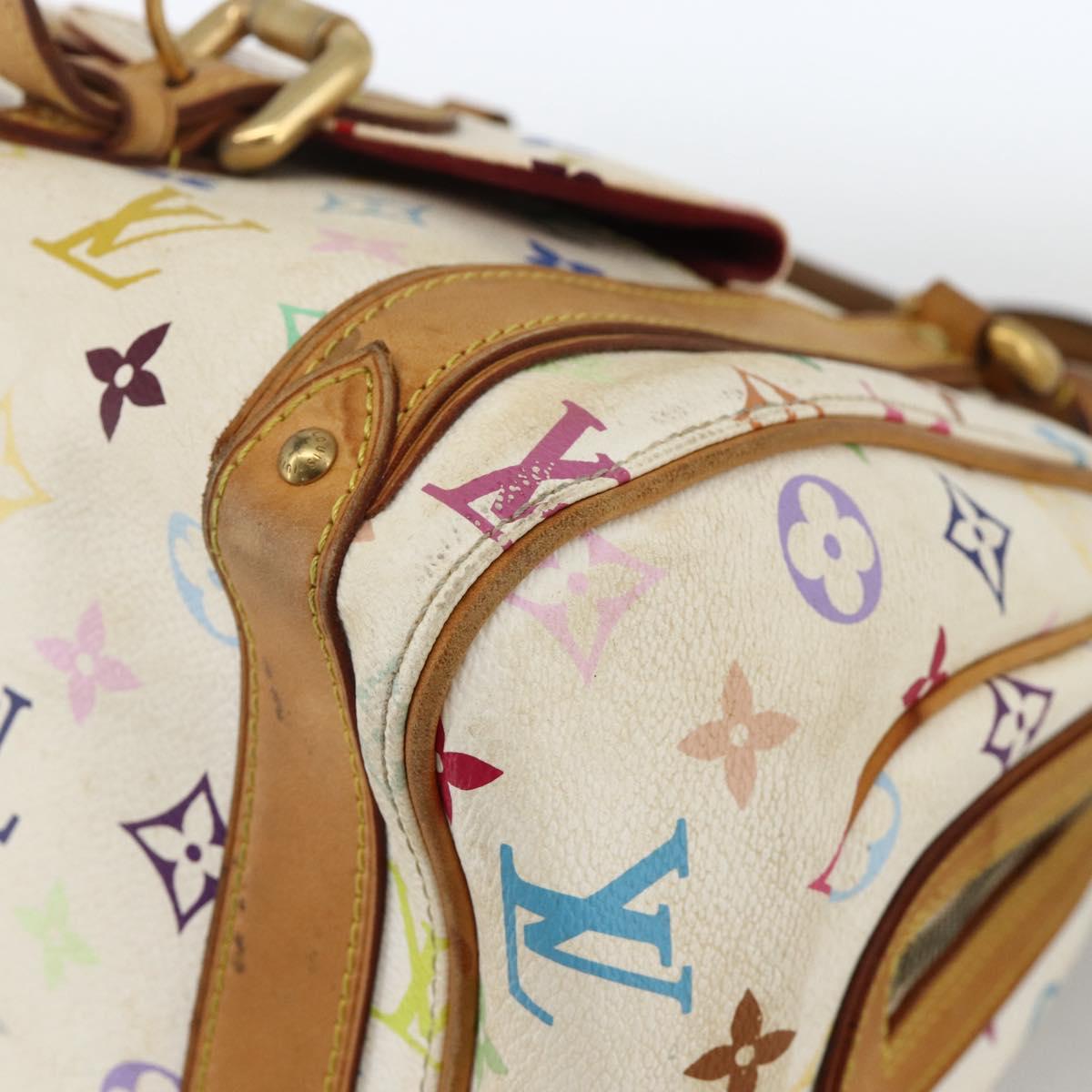 LOUIS VUITTON Monogram Multicolor Priscilla Hand Bag White M40096 LV Auth AMZ313A