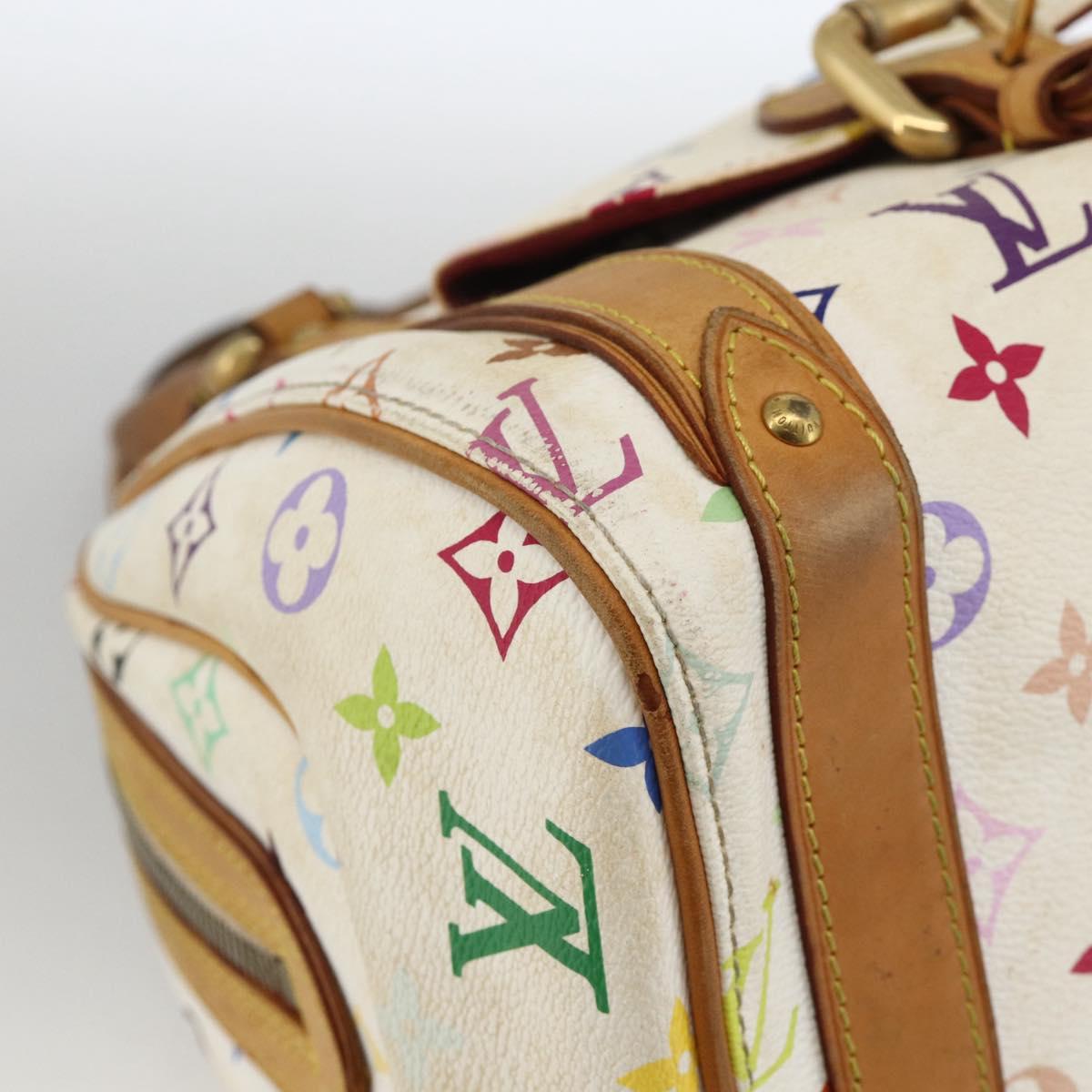 LOUIS VUITTON Monogram Multicolor Priscilla Hand Bag White M40096 LV Auth AMZ313A