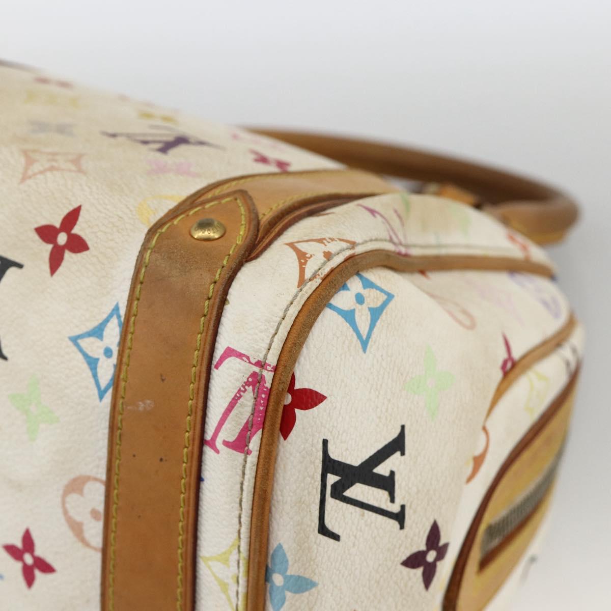 LOUIS VUITTON Monogram Multicolor Priscilla Hand Bag White M40096 LV Auth AMZ313A