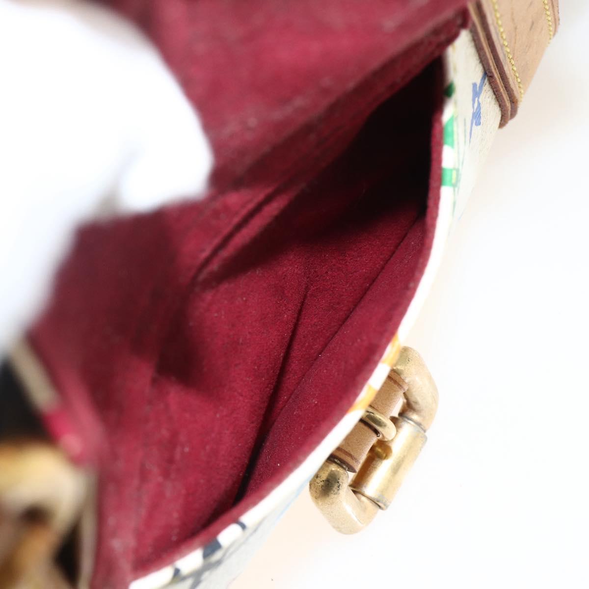 LOUIS VUITTON Monogram Multicolor Priscilla Hand Bag White M40096 LV Auth AMZ313A