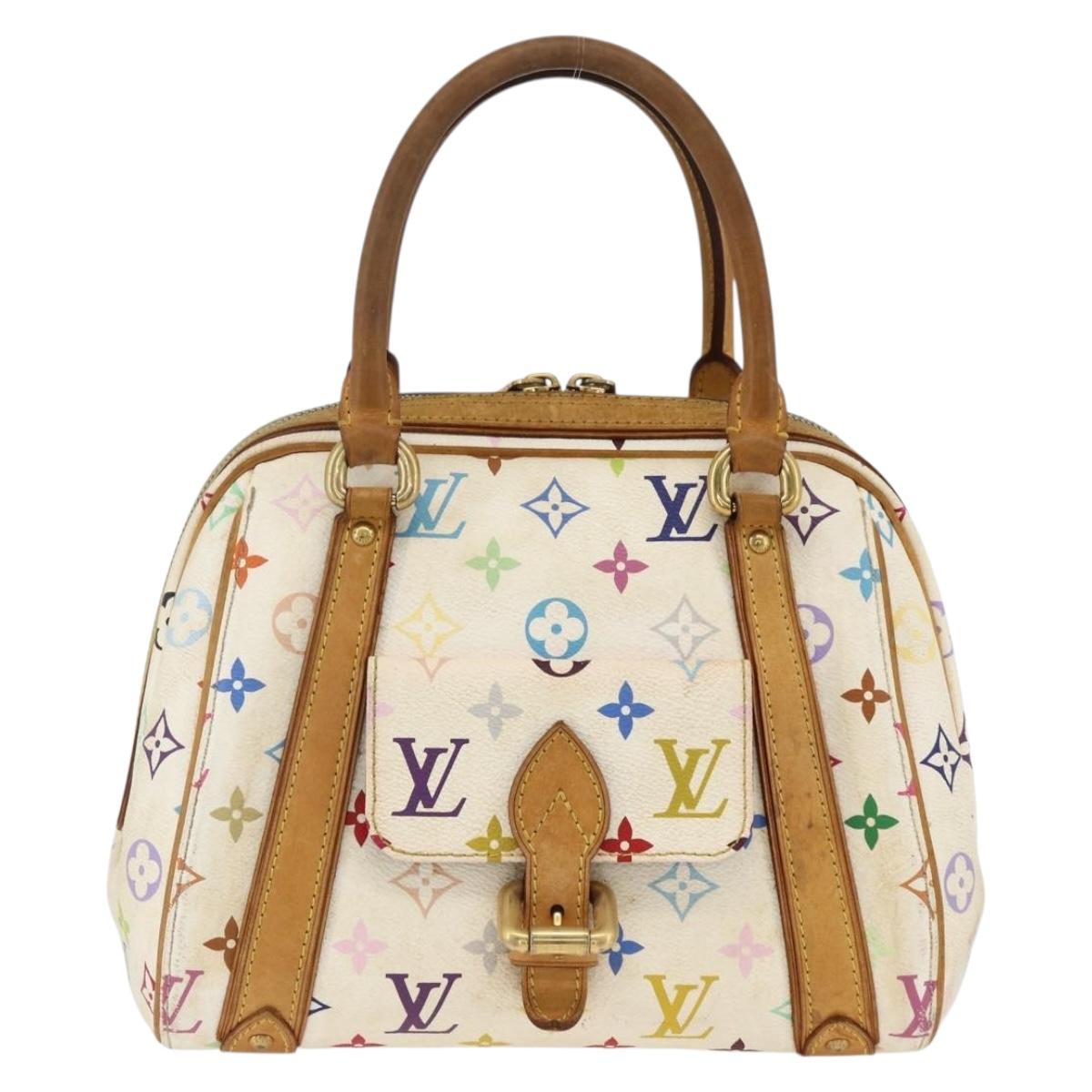 LOUIS VUITTON Monogram Multicolor Priscilla Hand Bag White M40096 LV Auth AMZ313A
