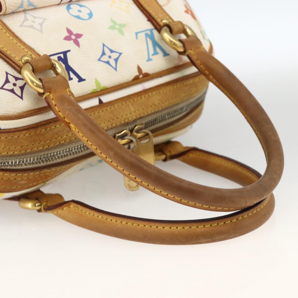 LOUIS VUITTON Monogram Multicolor Priscilla Hand Bag White M40096 LV Auth AMZ313A