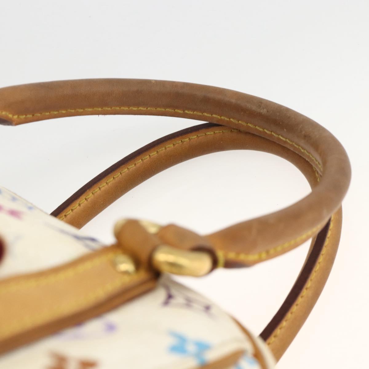 LOUIS VUITTON Monogram Multicolor Priscilla Hand Bag White M40096 LV Auth AMZ313A
