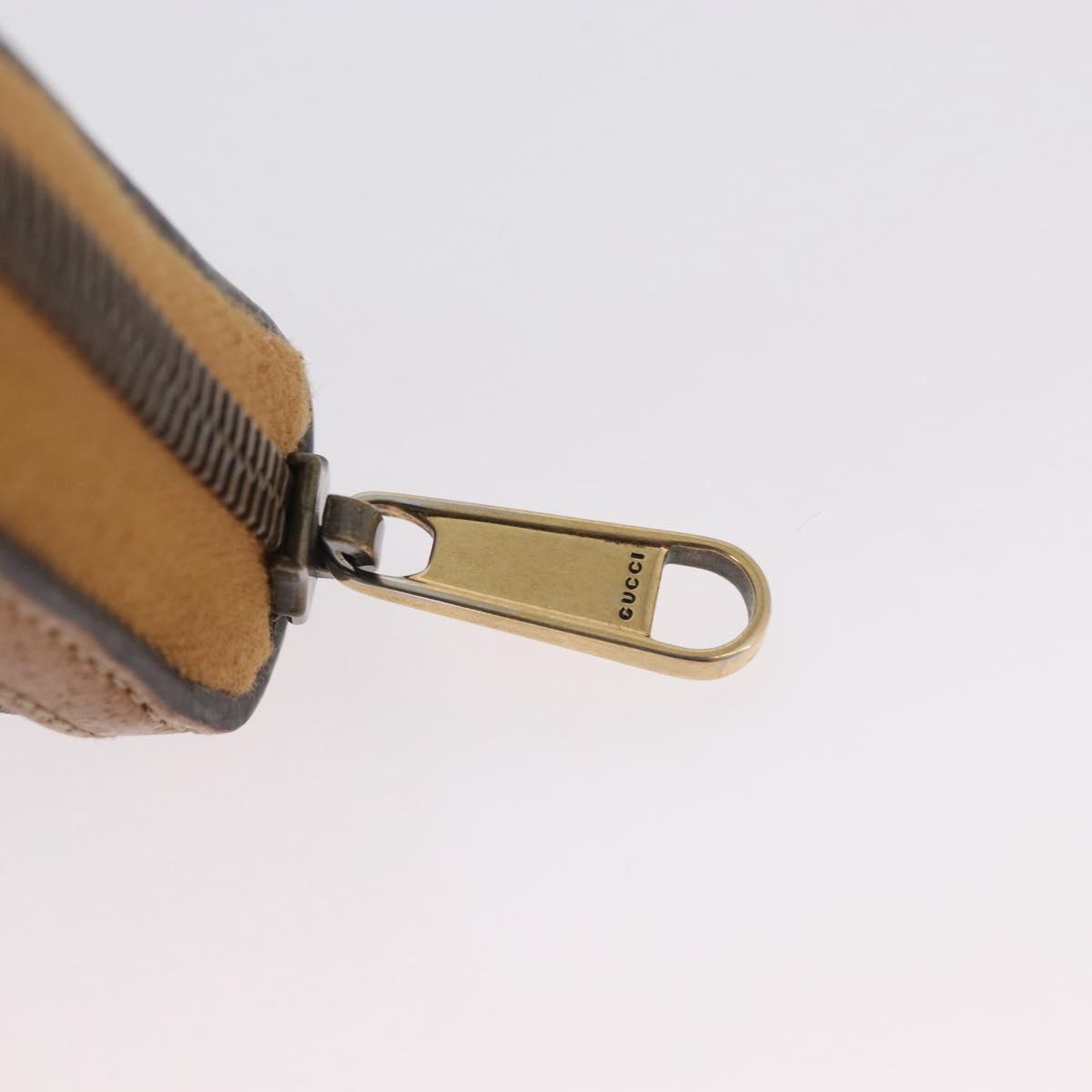 GUCCI Micro GG Supreme GUCCIxDisney Long Wallet PVC Beige 602532 Auth AMZ319M