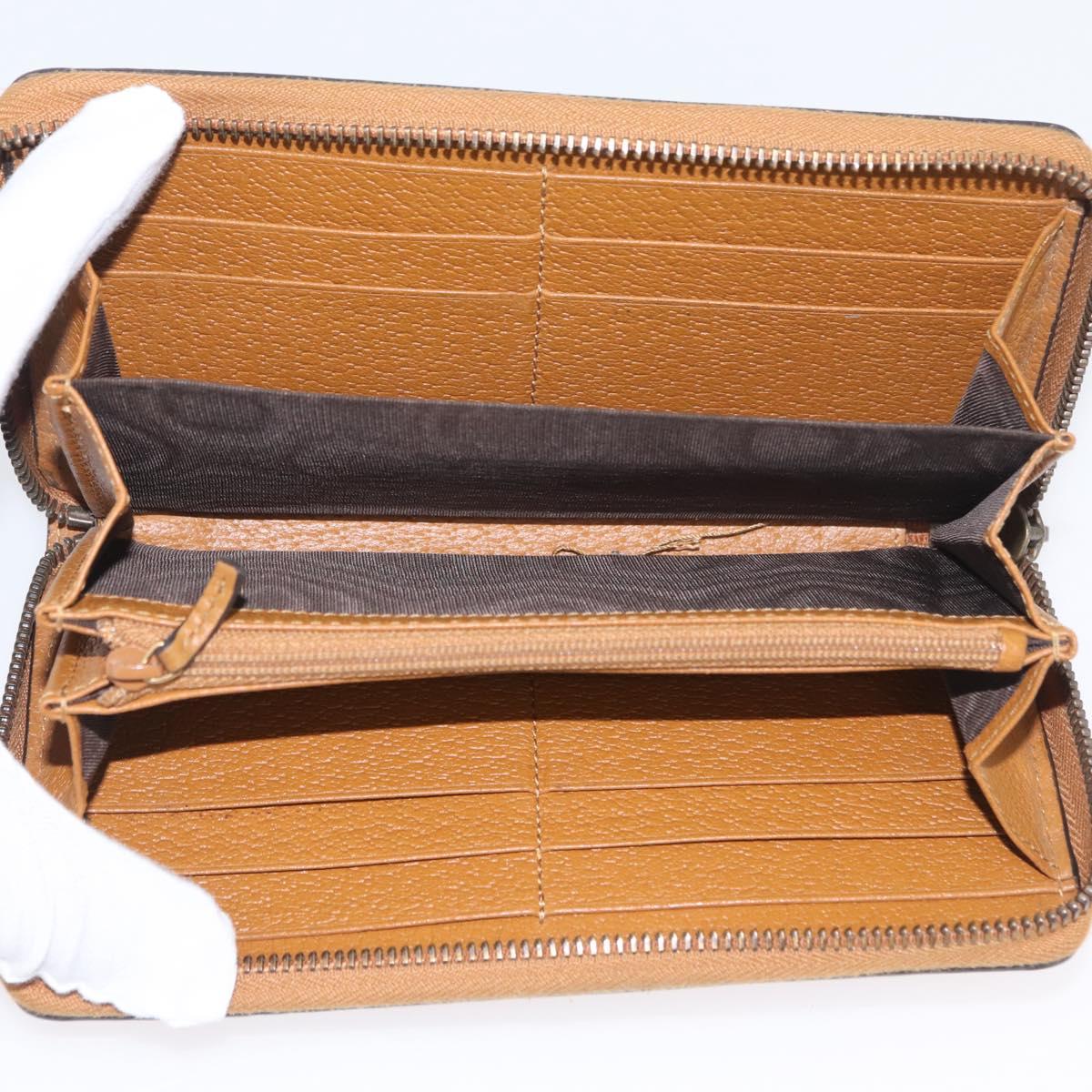 GUCCI Micro GG Supreme GUCCIxDisney Long Wallet PVC Beige 602532 Auth AMZ319M