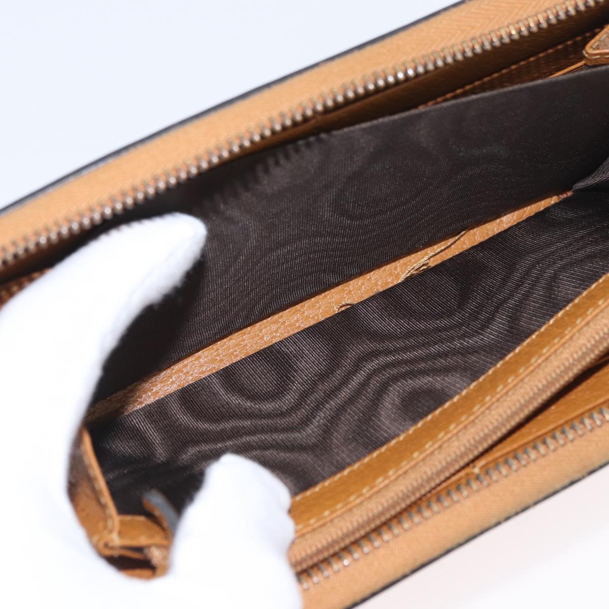 GUCCI Micro GG Supreme GUCCIxDisney Long Wallet PVC Beige 602532 Auth AMZ319M