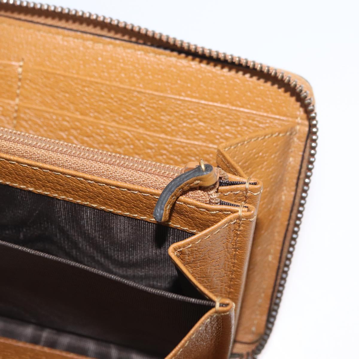 GUCCI Micro GG Supreme GUCCIxDisney Long Wallet PVC Beige 602532 Auth AMZ319M