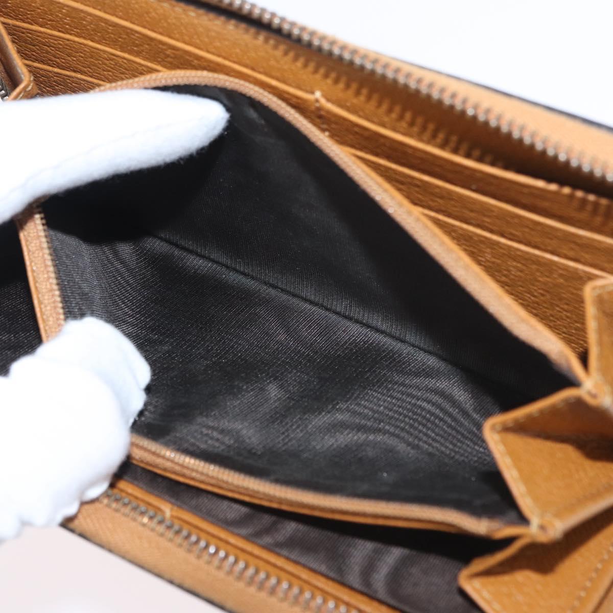 GUCCI Micro GG Supreme GUCCIxDisney Long Wallet PVC Beige 602532 Auth AMZ319M