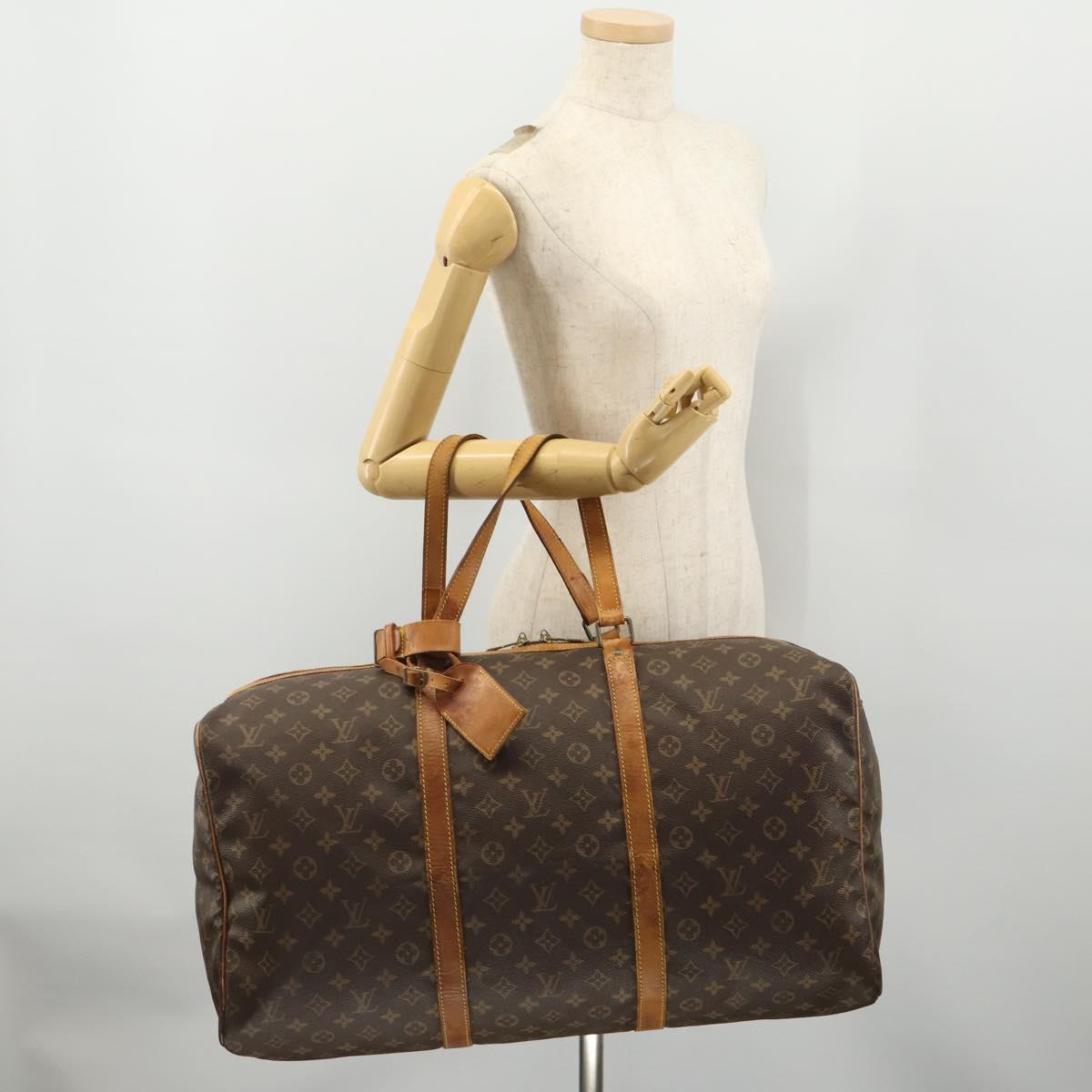 LOUIS VUITTON Monogram Sac Souple 55 Boston Bag M41622 LV Auth AMZ328