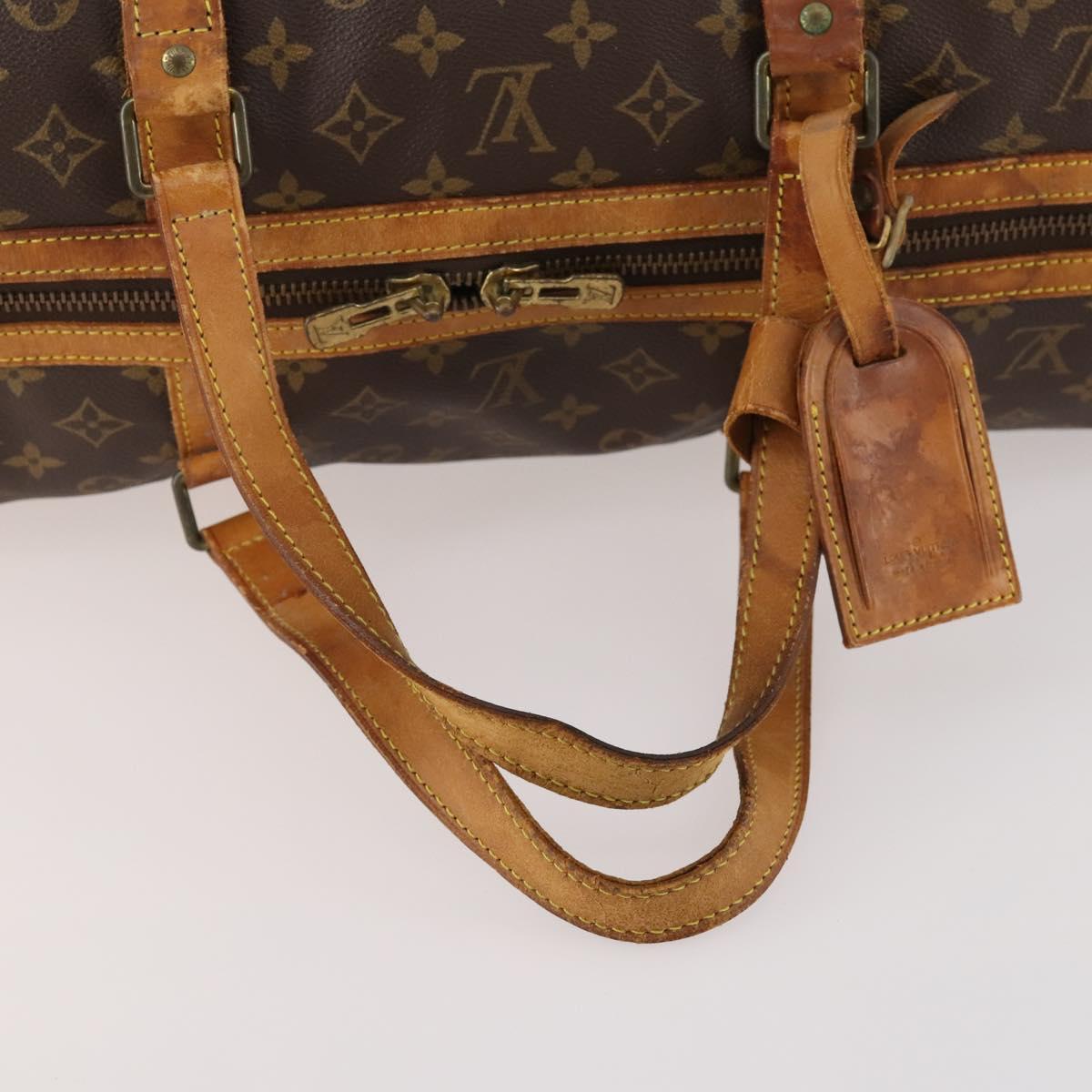 LOUIS VUITTON Monogram Sac Souple 55 Boston Bag M41622 LV Auth AMZ328