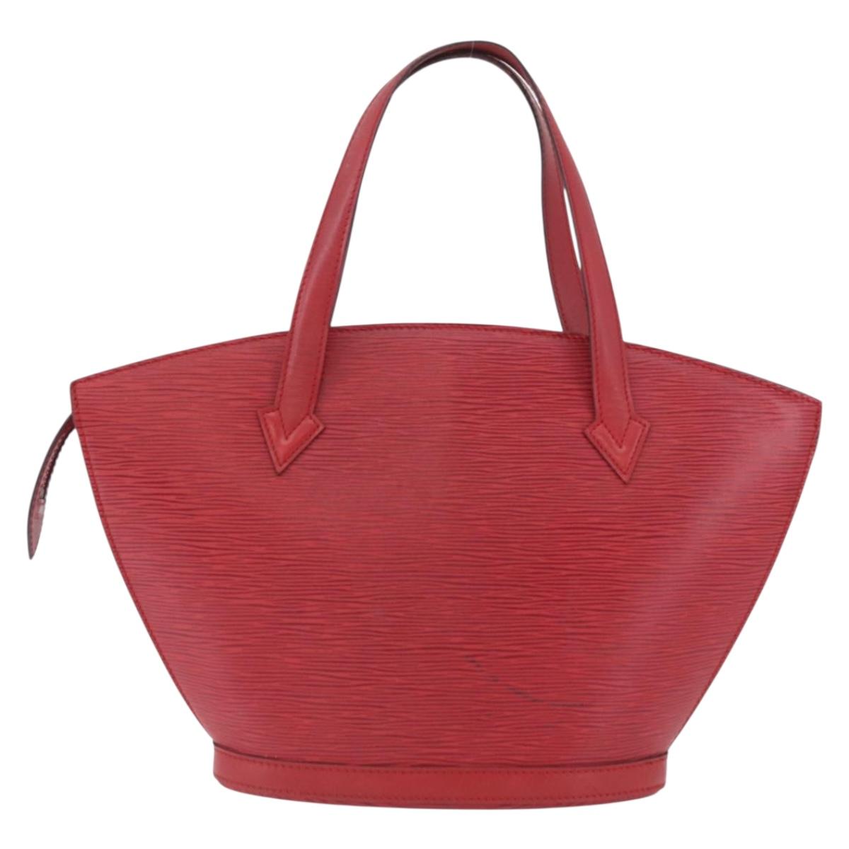 LOUIS VUITTON Epi Saint Jacques Shoulder Bag Red M52277 LV Auth AMZ330