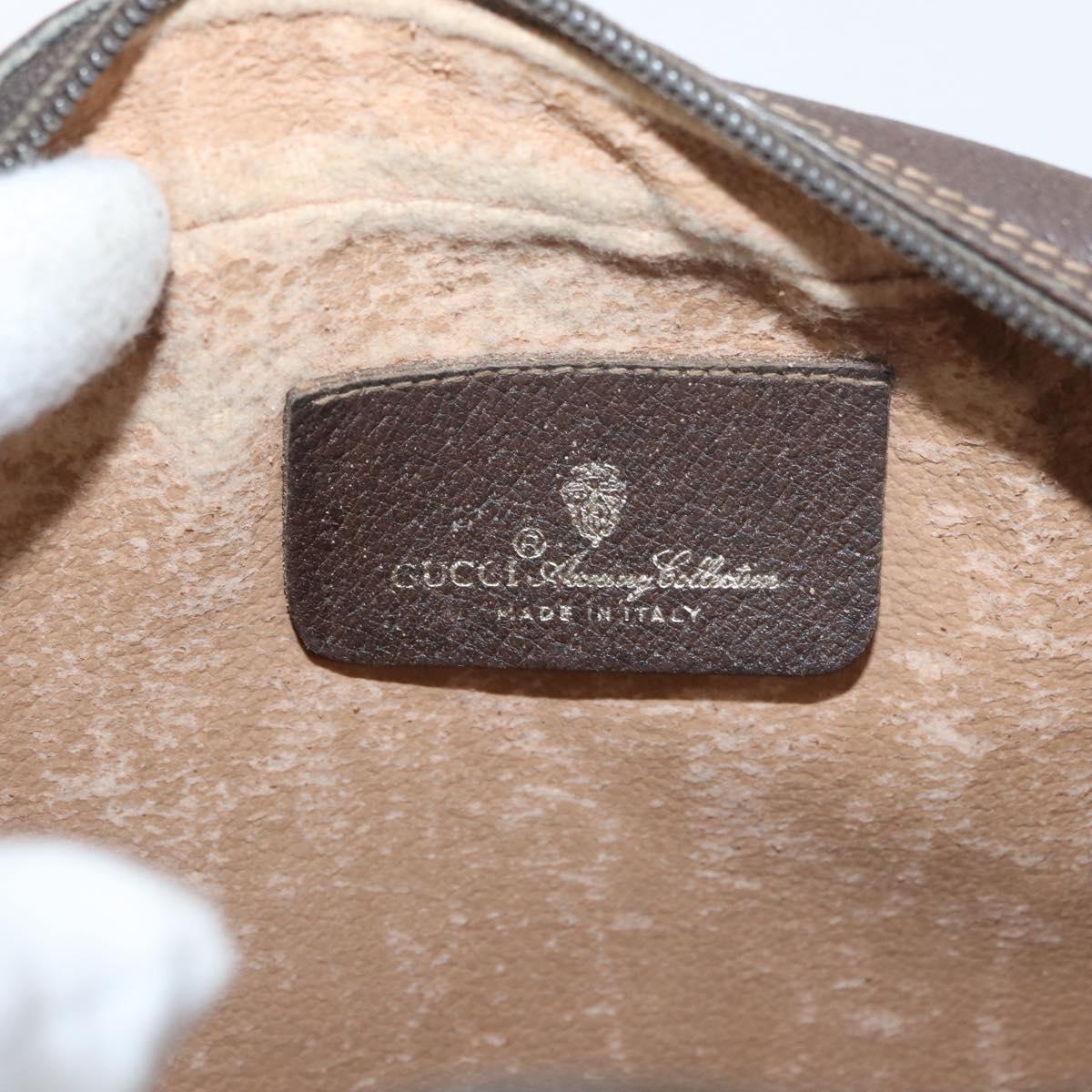GUCCI GG Supreme Web Sherry Line Bag PVC Beige Gold 156 01 034 Auth AMZ358