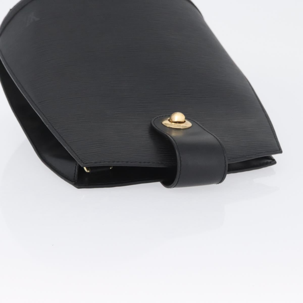 LOUIS VUITTON Epi Cluny Shoulder Bag Black M52252 LV Auth AMZ359