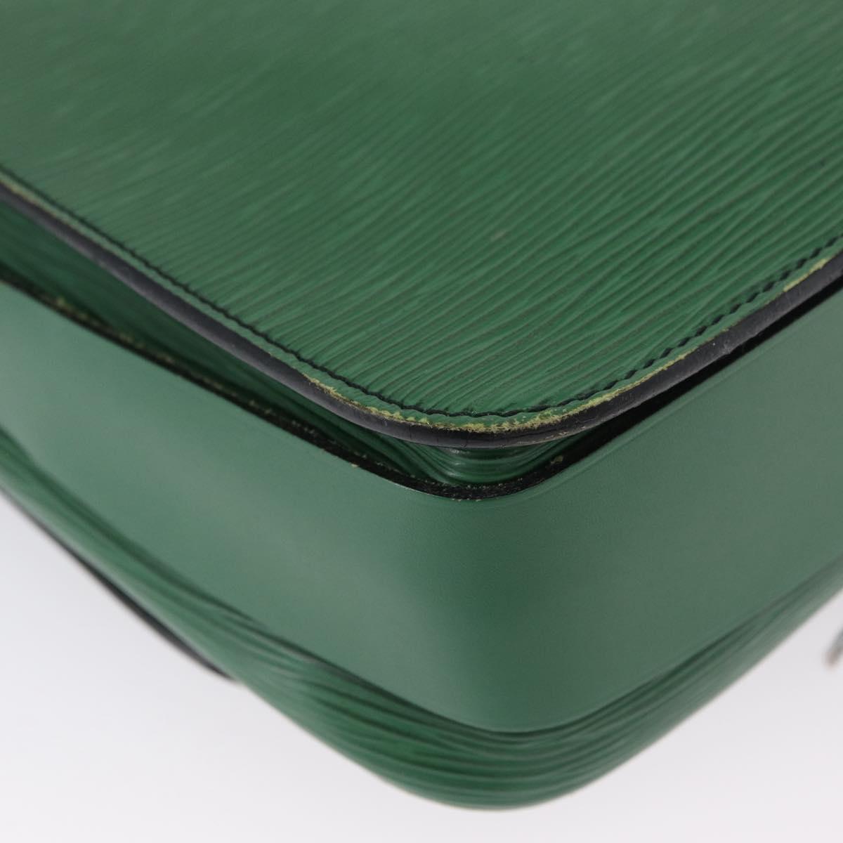 LOUIS VUITTON Epi Cartouchiere MM Shoulder Bag Green M52244 LV Auth AMZ360