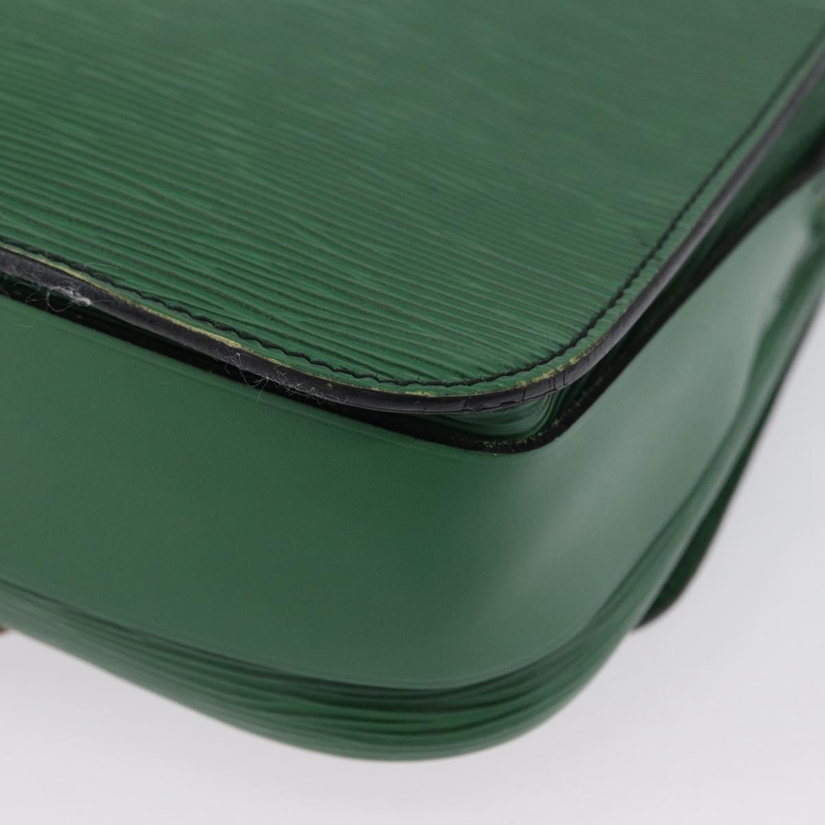 LOUIS VUITTON Epi Cartouchiere MM Shoulder Bag Green M52244 LV Auth AMZ360