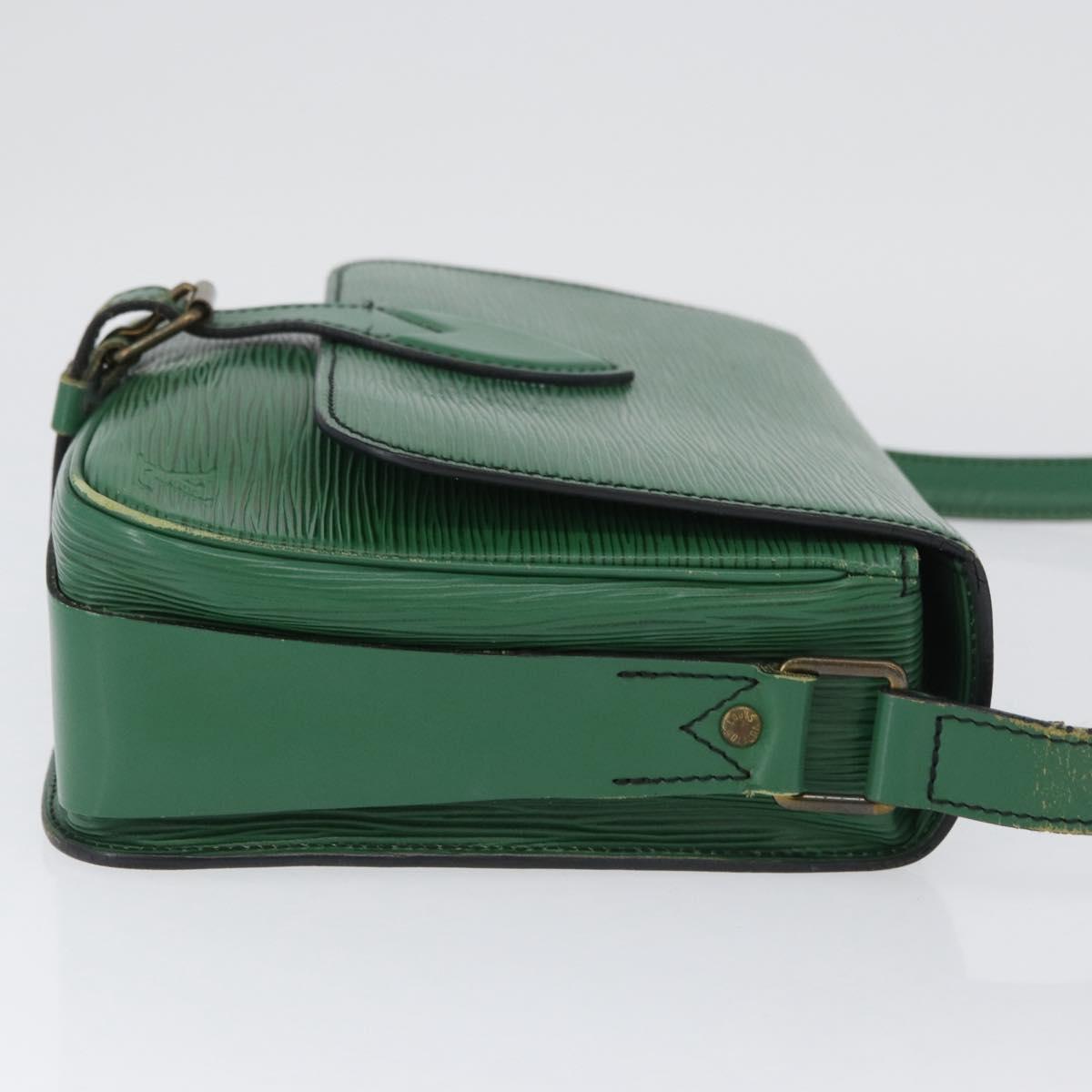 LOUIS VUITTON Epi Cartouchiere MM Shoulder Bag Green M52244 LV Auth AMZ360