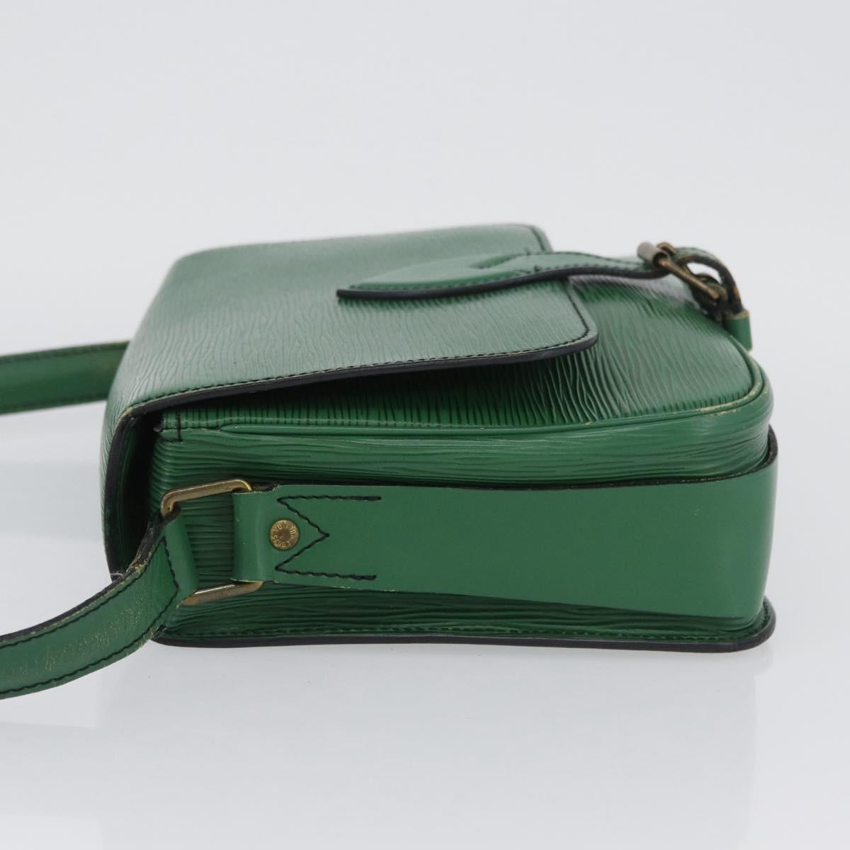 LOUIS VUITTON Epi Cartouchiere MM Shoulder Bag Green M52244 LV Auth AMZ360