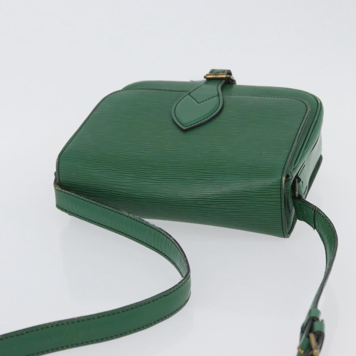 LOUIS VUITTON Epi Cartouchiere MM Shoulder Bag Green M52244 LV Auth AMZ360