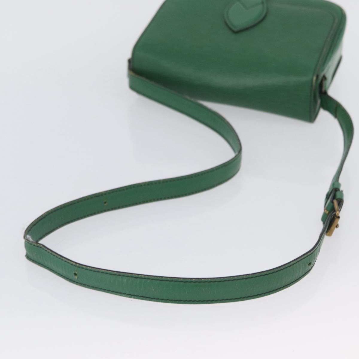 LOUIS VUITTON Epi Cartouchiere MM Shoulder Bag Green M52244 LV Auth AMZ360