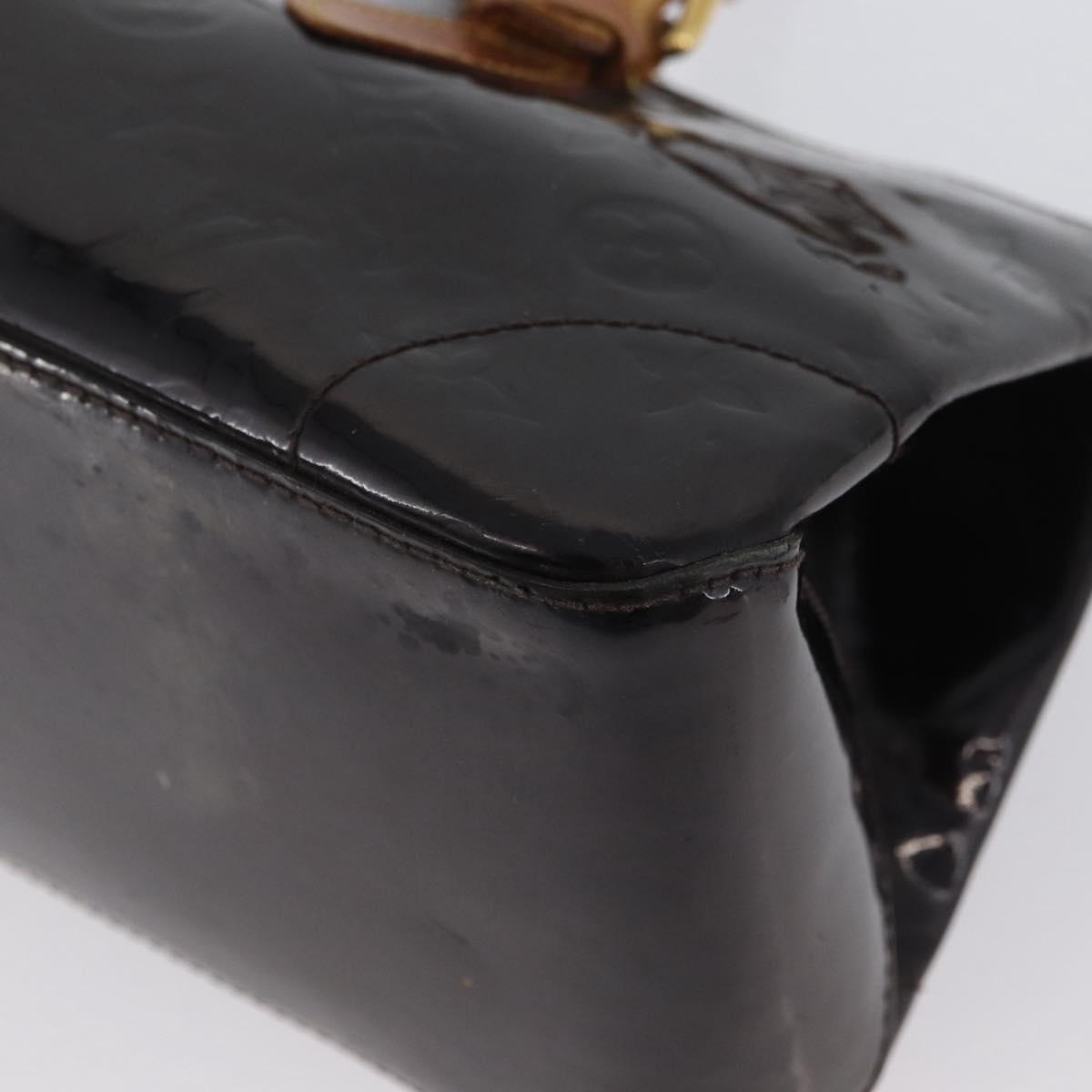 LOUIS VUITTON Monogram Vernis Rosewood Avenue Bag Amarante M93510 Auth AMZ365