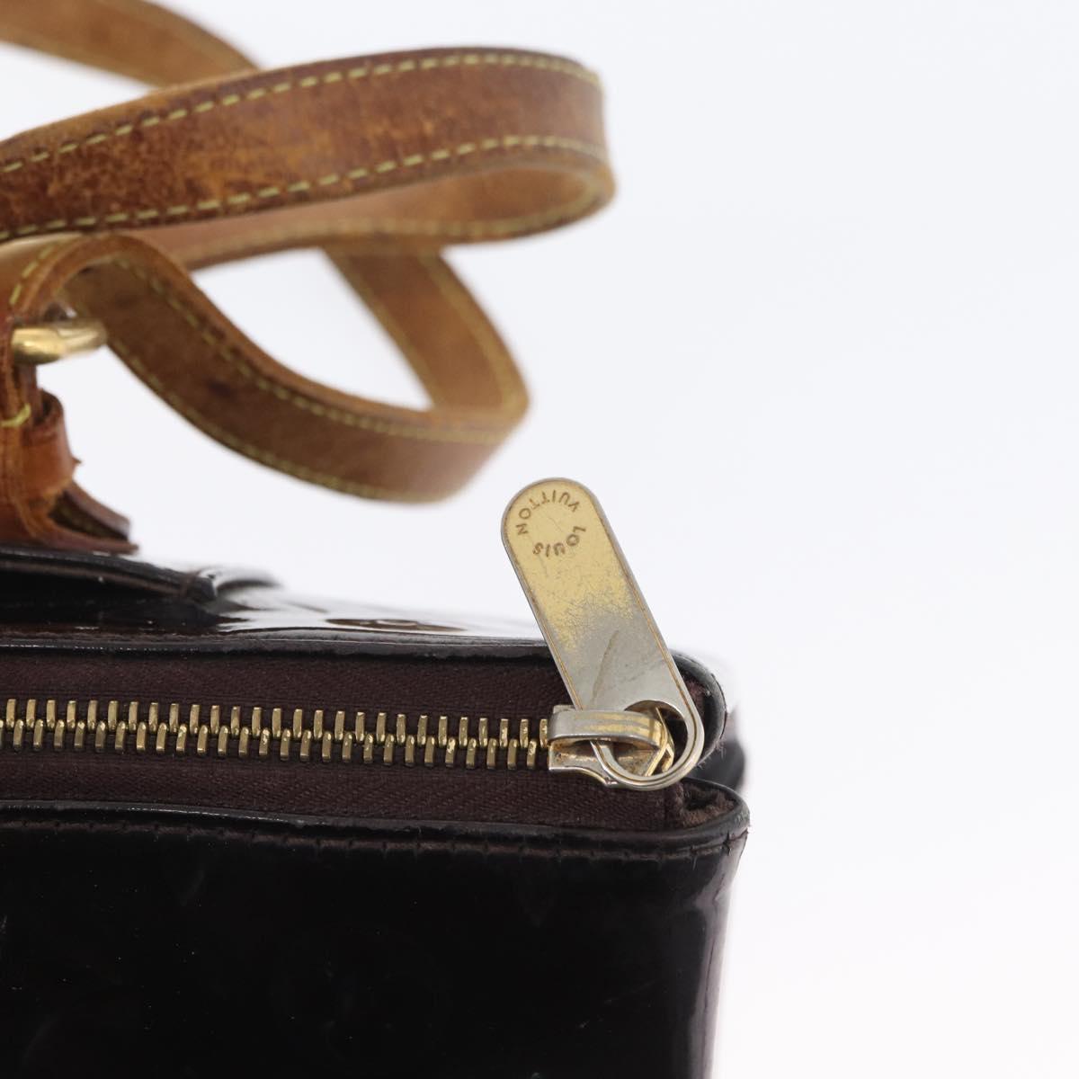 LOUIS VUITTON Monogram Vernis Rosewood Avenue Bag Amarante M93510 Auth AMZ365
