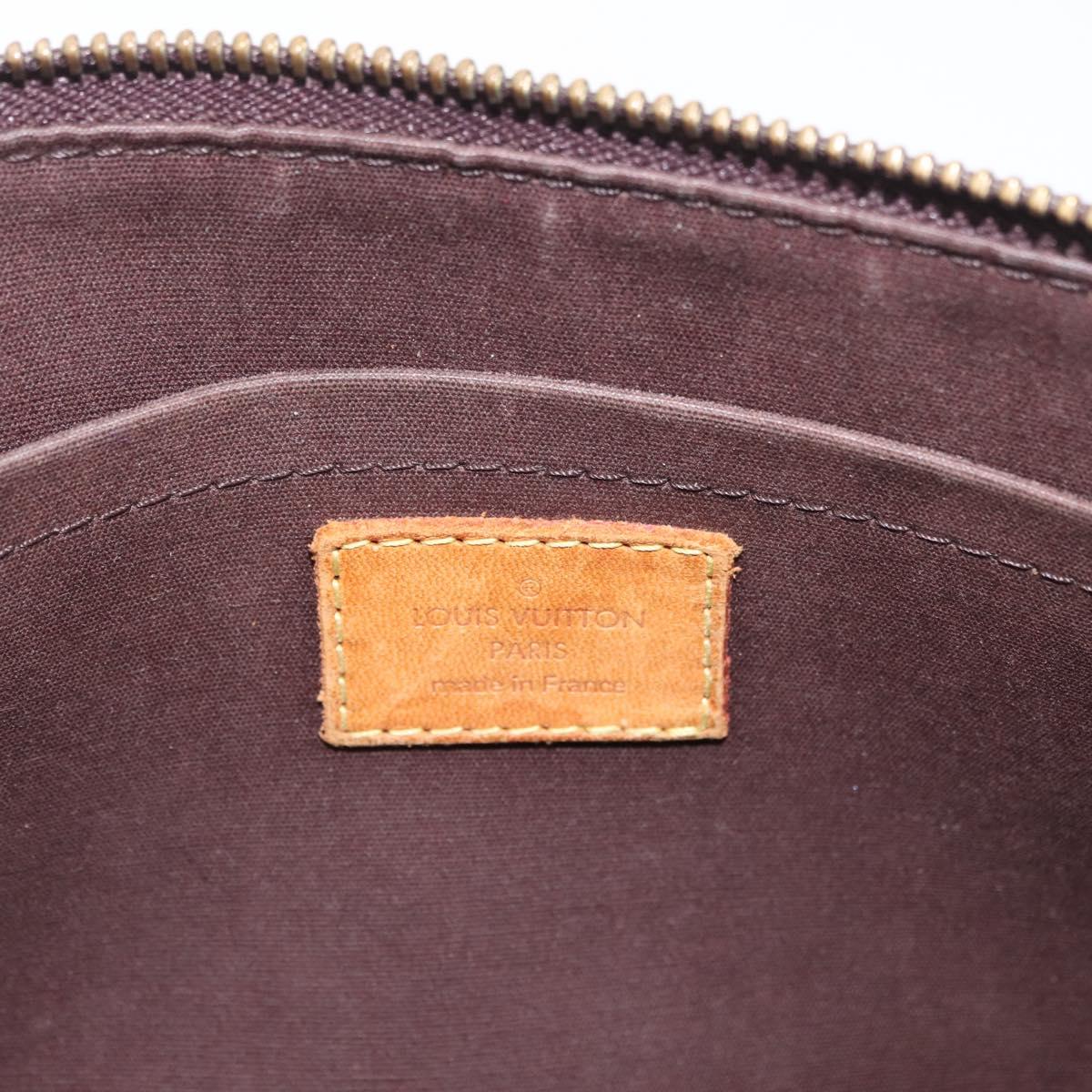LOUIS VUITTON Monogram Vernis Rosewood Avenue Bag Amarante M93510 Auth AMZ365