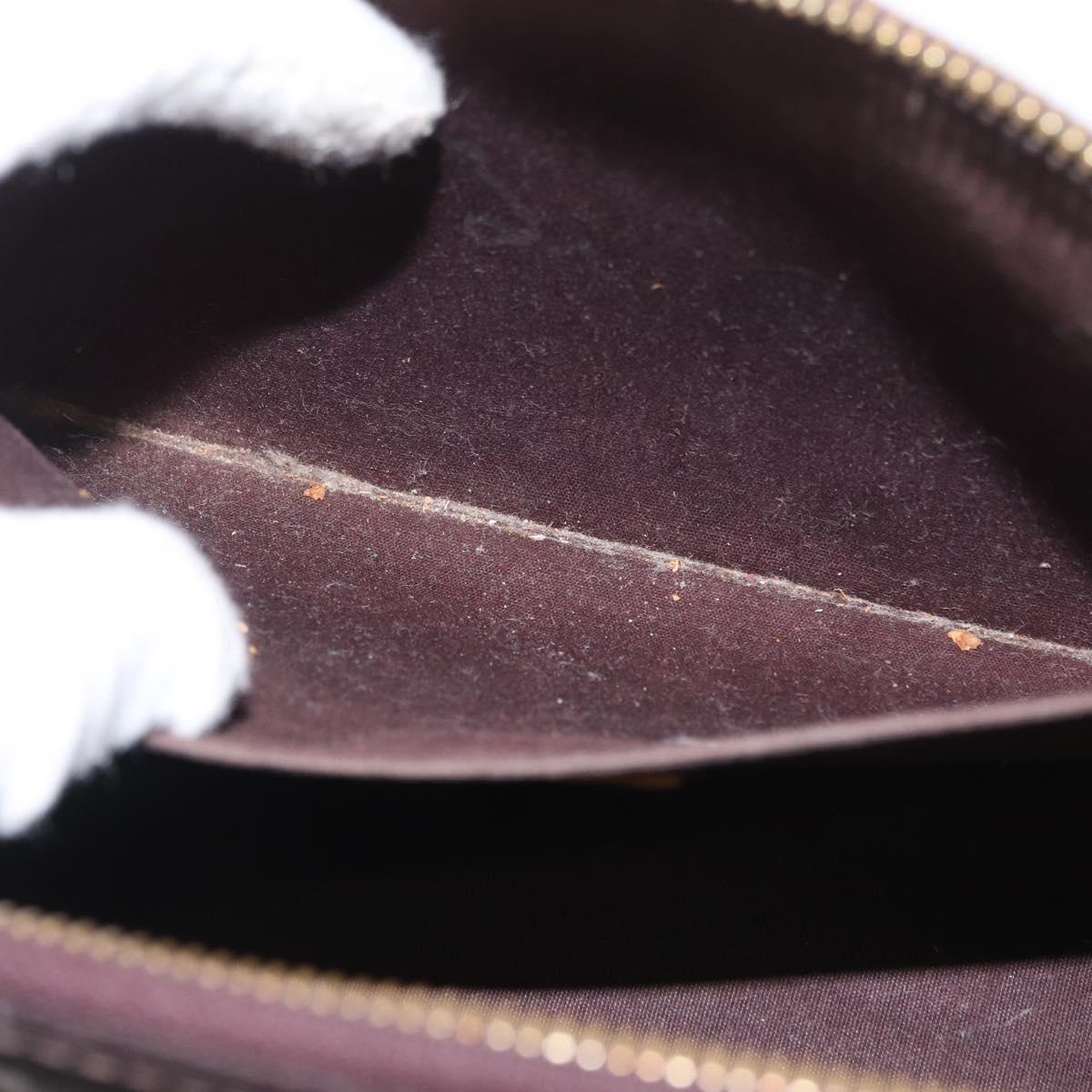 LOUIS VUITTON Monogram Vernis Rosewood Avenue Bag Amarante M93510 Auth AMZ365