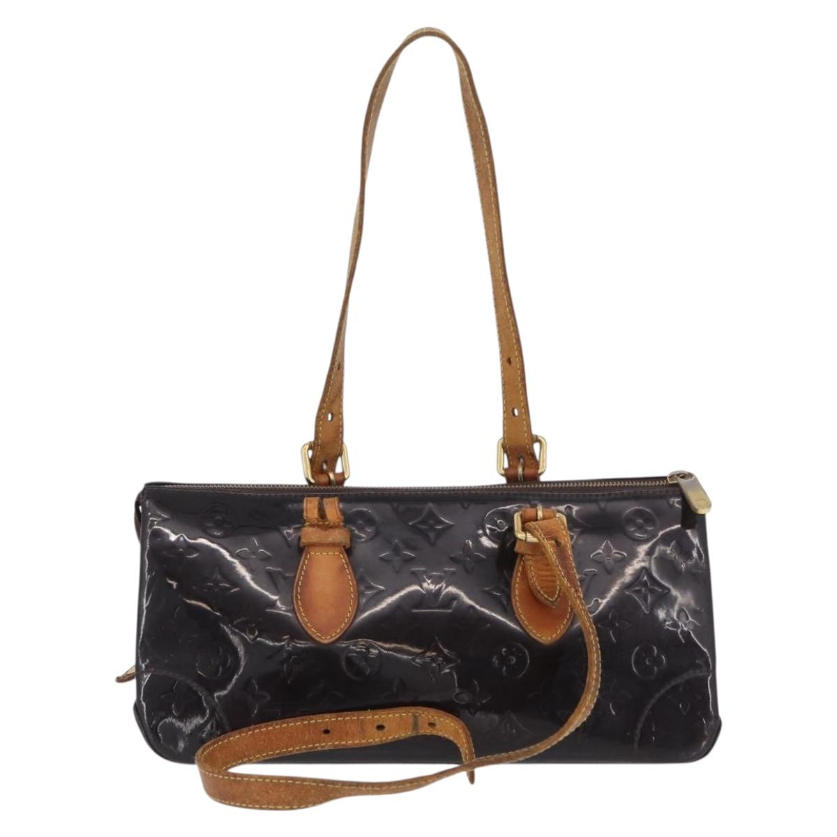 LOUIS VUITTON Monogram Vernis Rosewood Avenue Bag Amarante M93510 Auth AMZ365