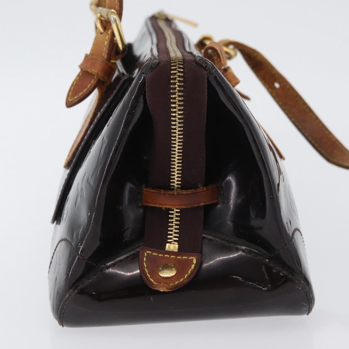 LOUIS VUITTON Monogram Vernis Rosewood Avenue Bag Amarante M93510 Auth AMZ365