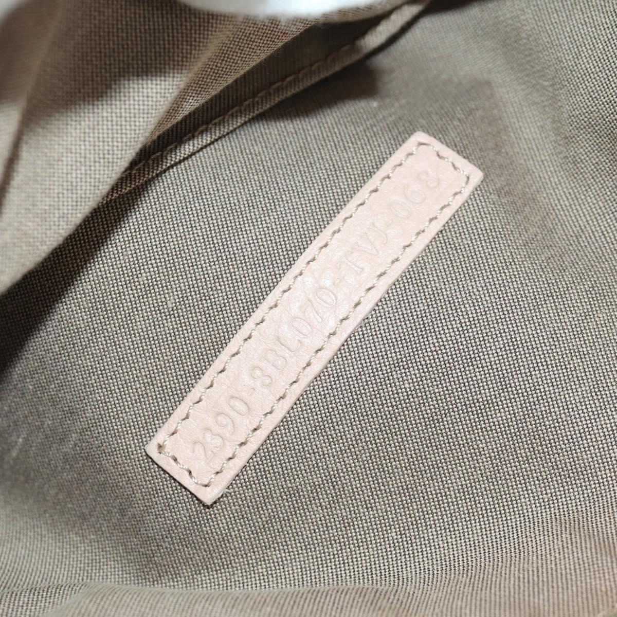 FENDI Zucchino Canvas Hand Bag Pink Gold Auth AMZ369A