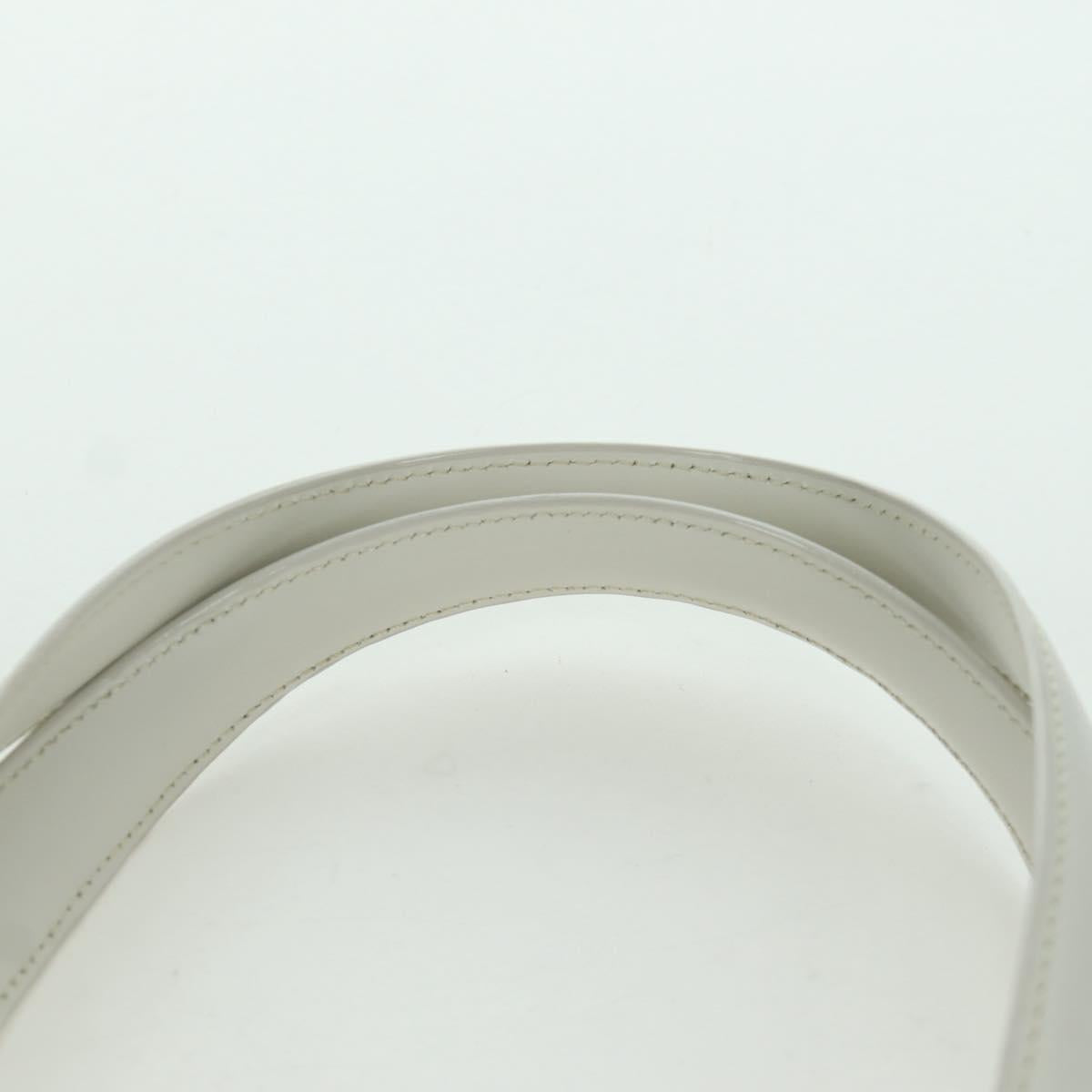 CHANEL New Travel line Hawaii Limited Bag Nylon White Silver CC Auth AMZ373V