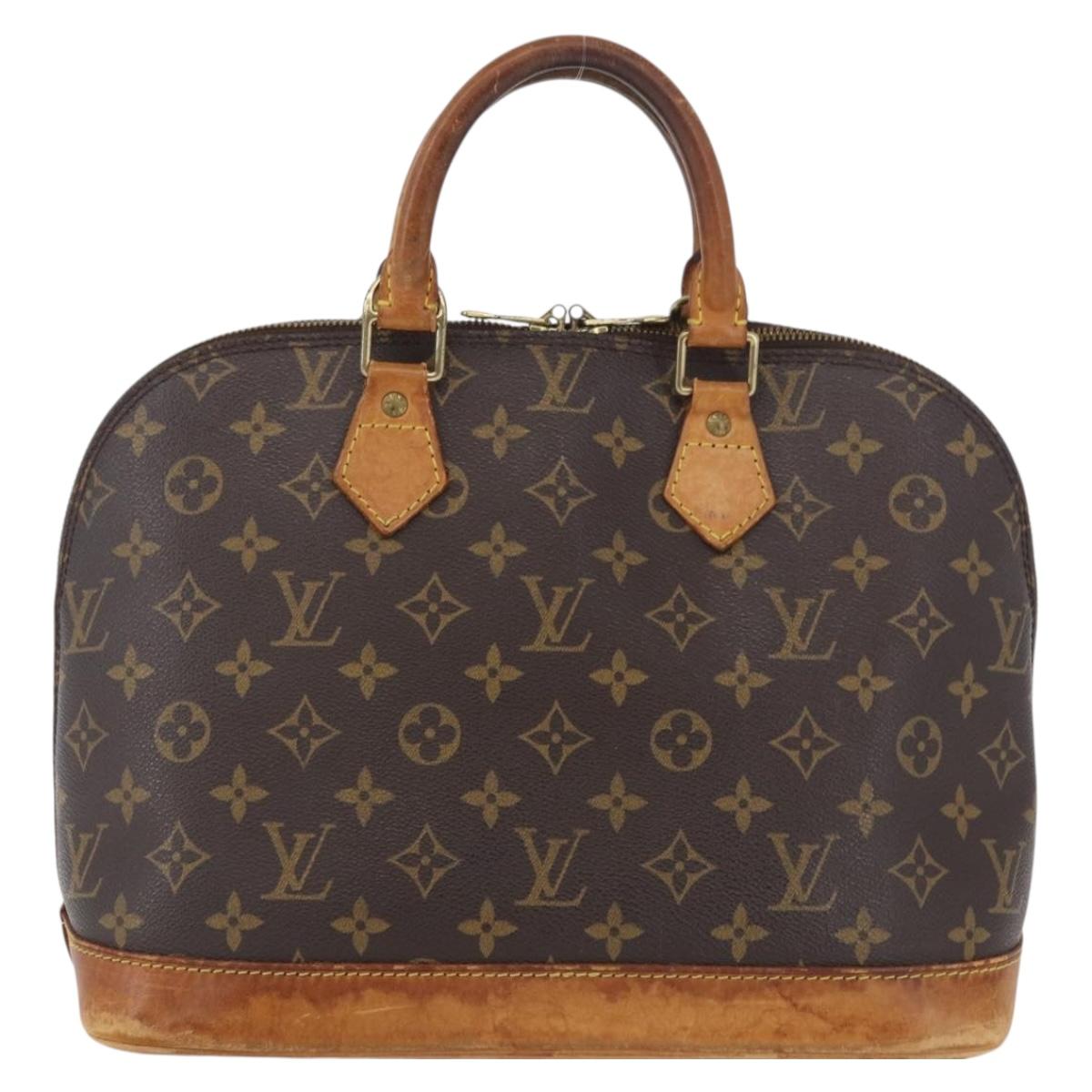 LOUIS VUITTON Monogram Alma Hand Bag M51130 LV Auth AMZ386