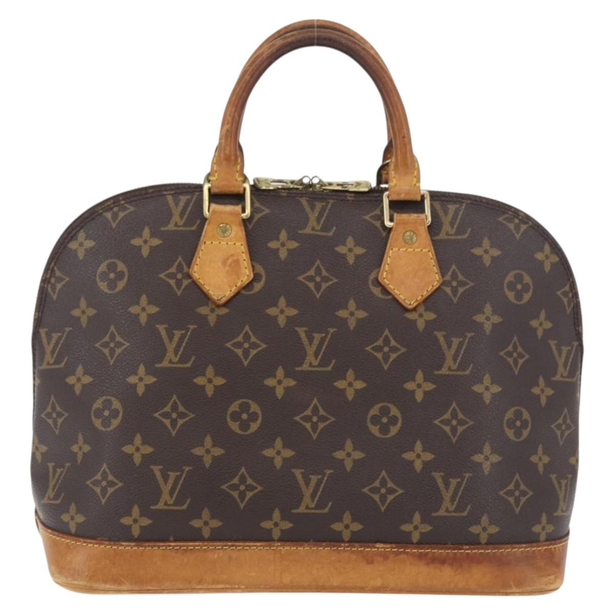 LOUIS VUITTON Monogram Alma Hand Bag M51130 LV Auth AMZ386