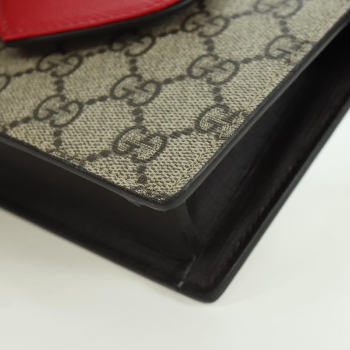 GUCCI Children's GG Supreme Web Sherry Line Bag PVC Beige 793830 Auth AMZ409M