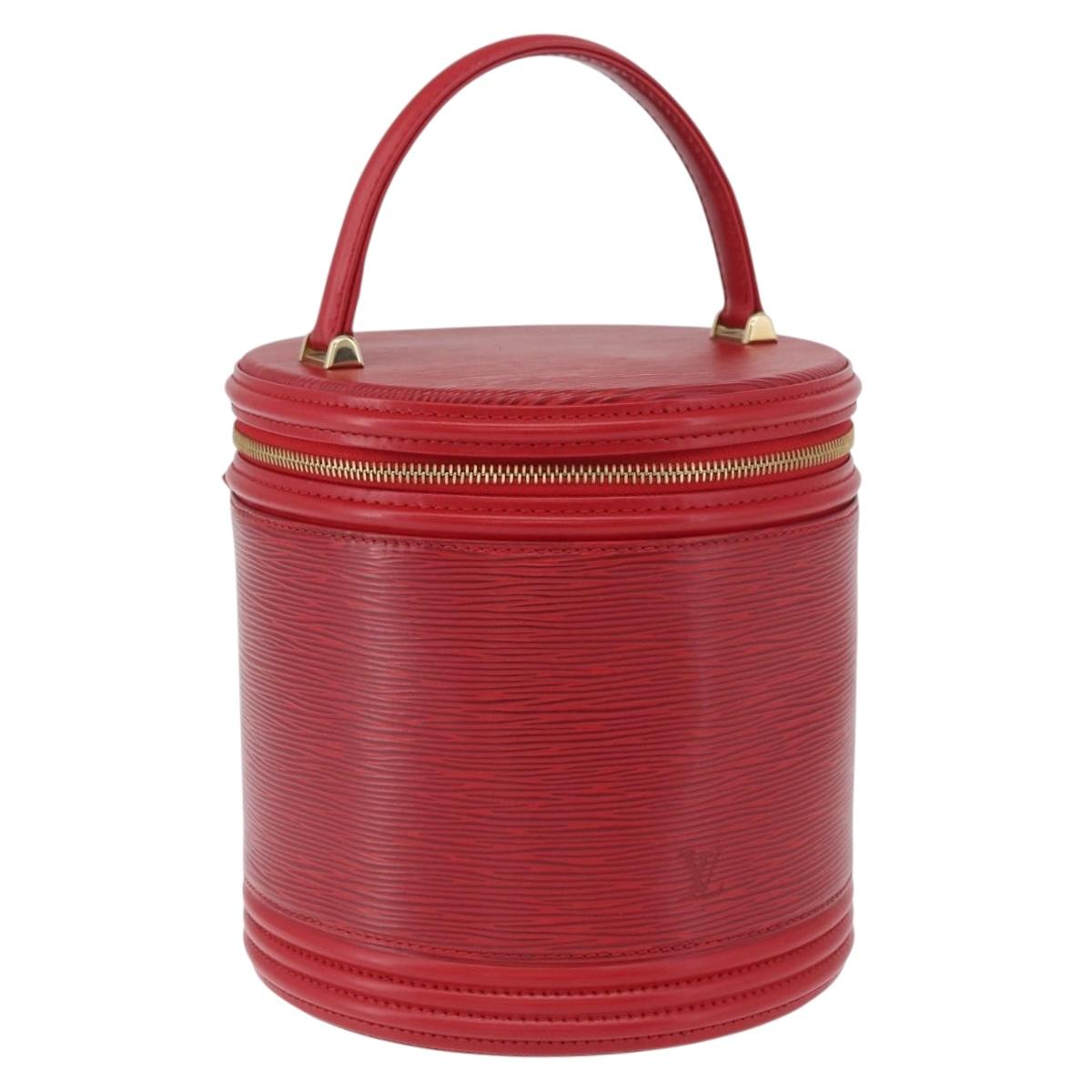 LOUIS VUITTON Epi Cannes Hand Bag Red M48037 LV Auth AMZ418