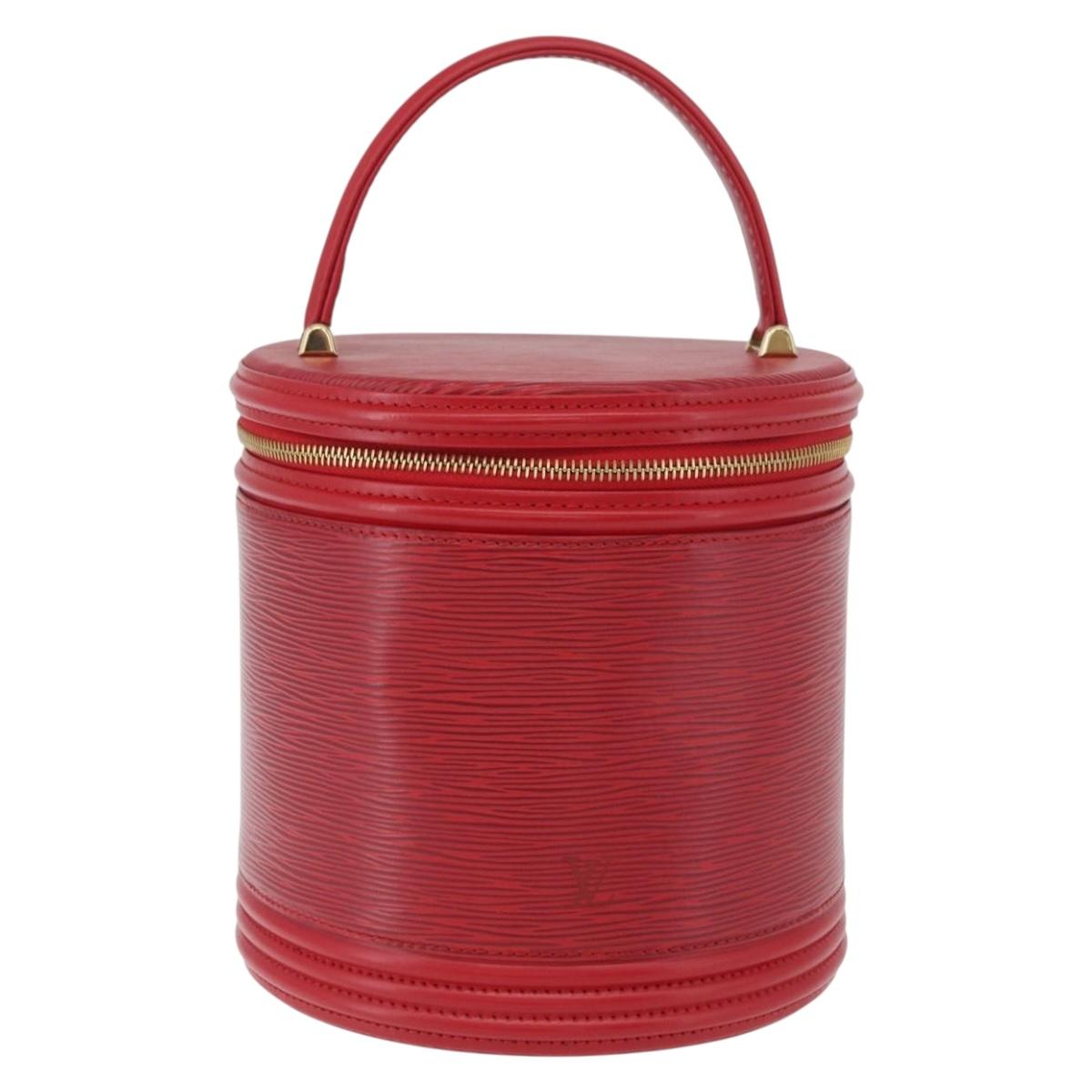 LOUIS VUITTON Epi Cannes Hand Bag Red M48037 LV Auth AMZ418