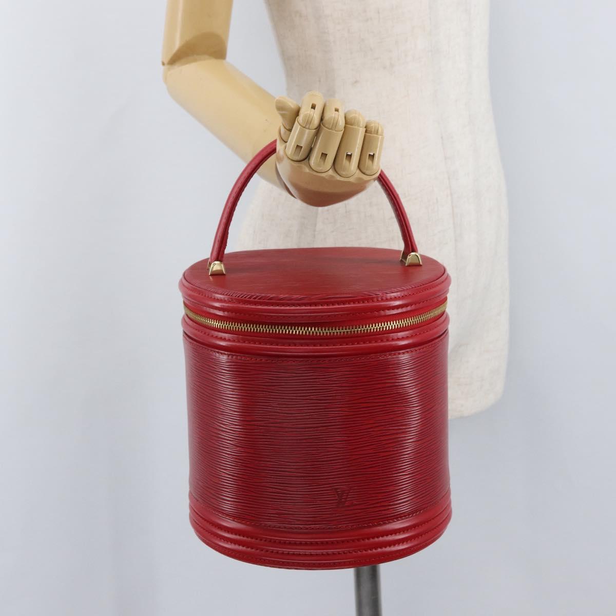 LOUIS VUITTON Epi Cannes Hand Bag Red M48037 LV Auth AMZ418