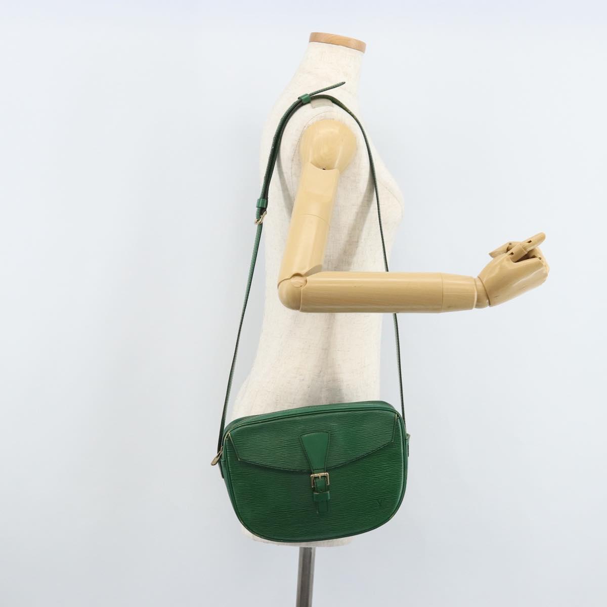 LOUIS VUITTON Epi Jeune Fille MM Shoulder Bag Green M52154 LV Auth AMZ419