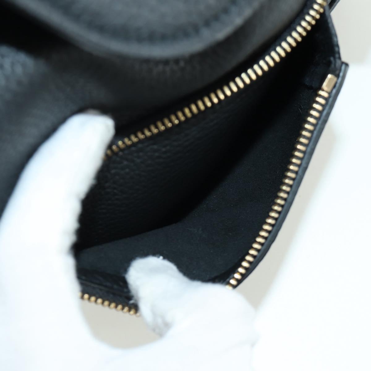 Salvatore Ferragamo Gancini Backpack Leather Black Gold Auth AMZ437V